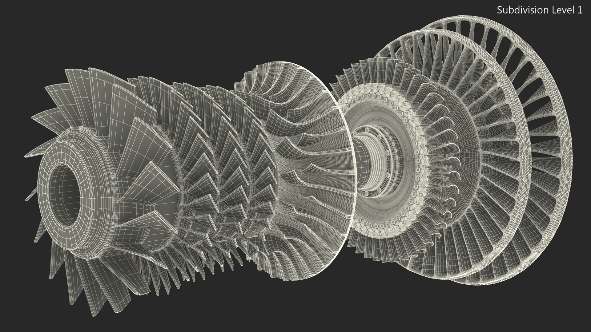 Steam Turbine for Power Generation 3D model
