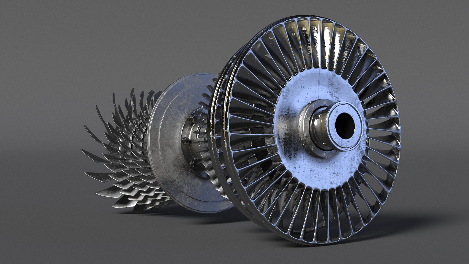 Steam Turbine for Power Generation 3D model