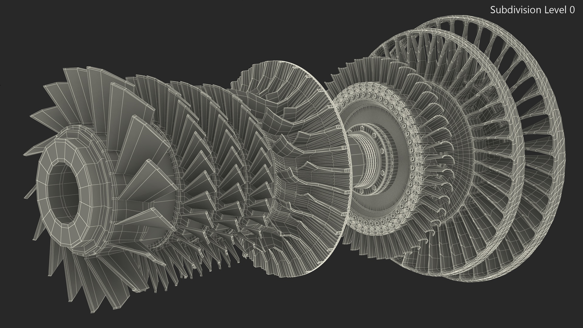 Steam Turbine for Power Generation 3D model
