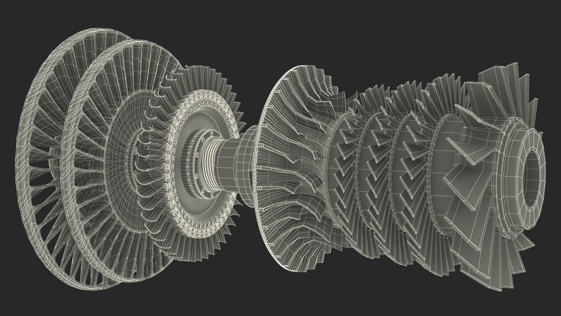 Steam Turbine for Power Generation 3D model