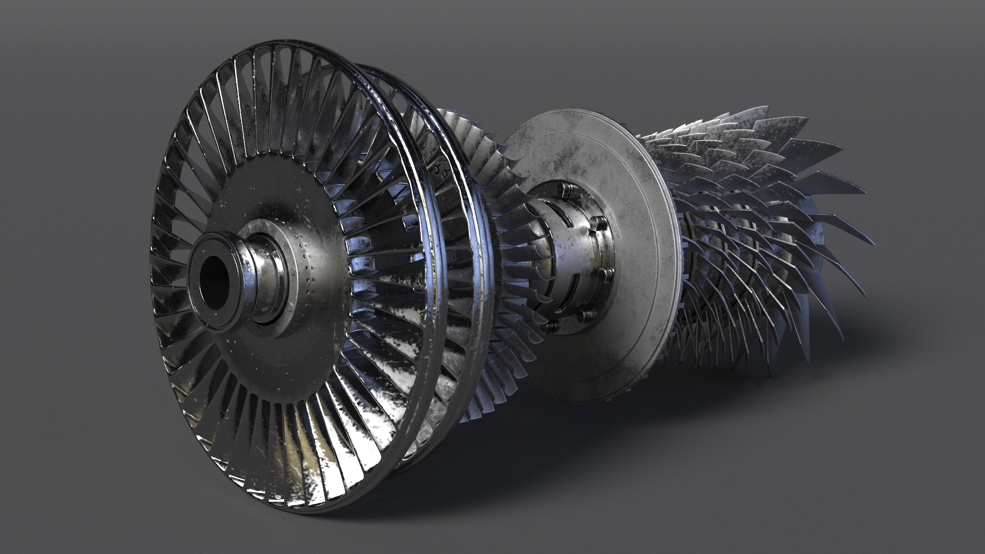 Steam Turbine for Power Generation 3D model