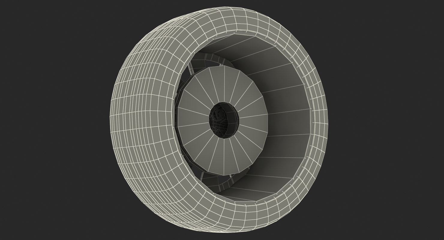 Tesla Silver Slipstream Wheel 3D model