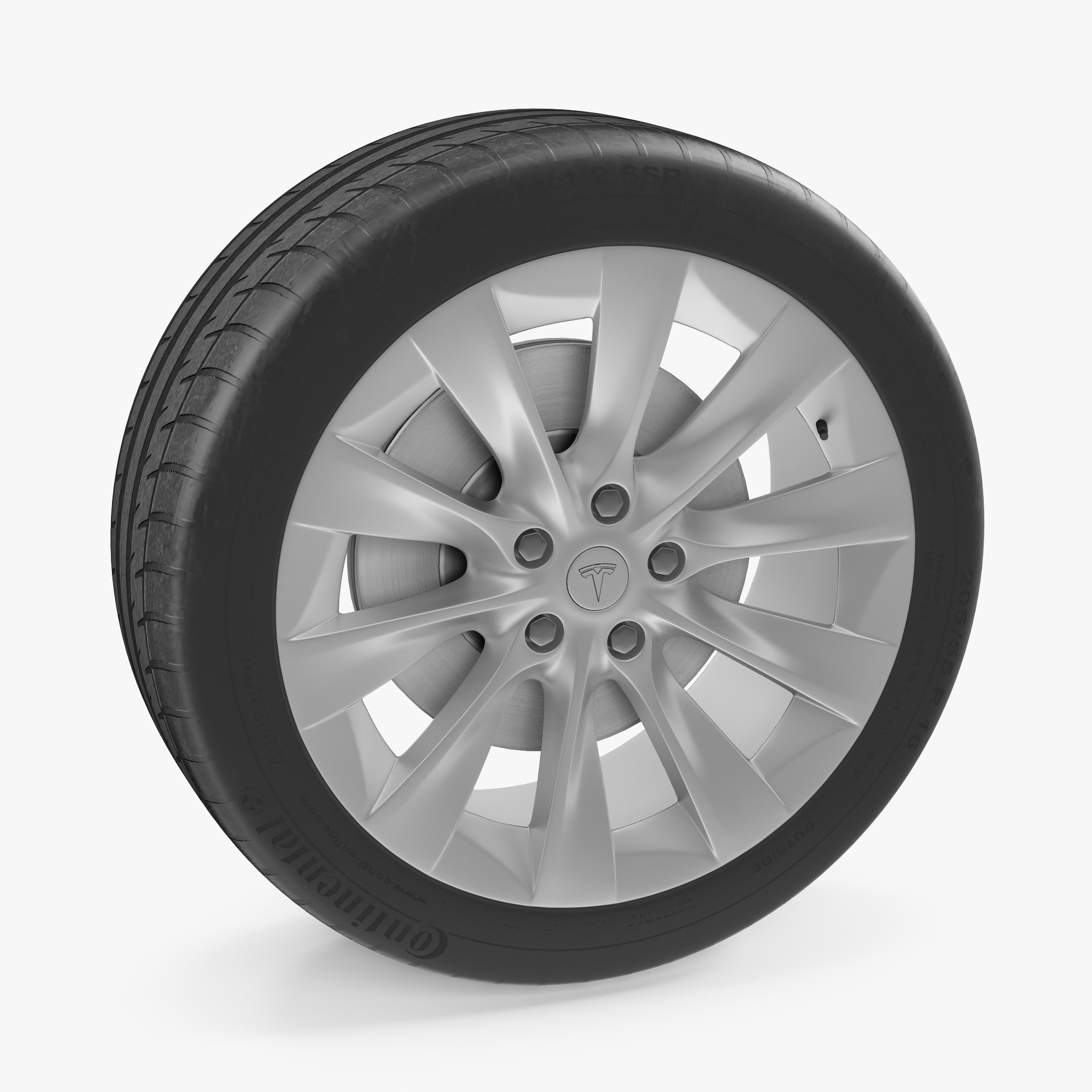 Tesla Silver Slipstream Wheel