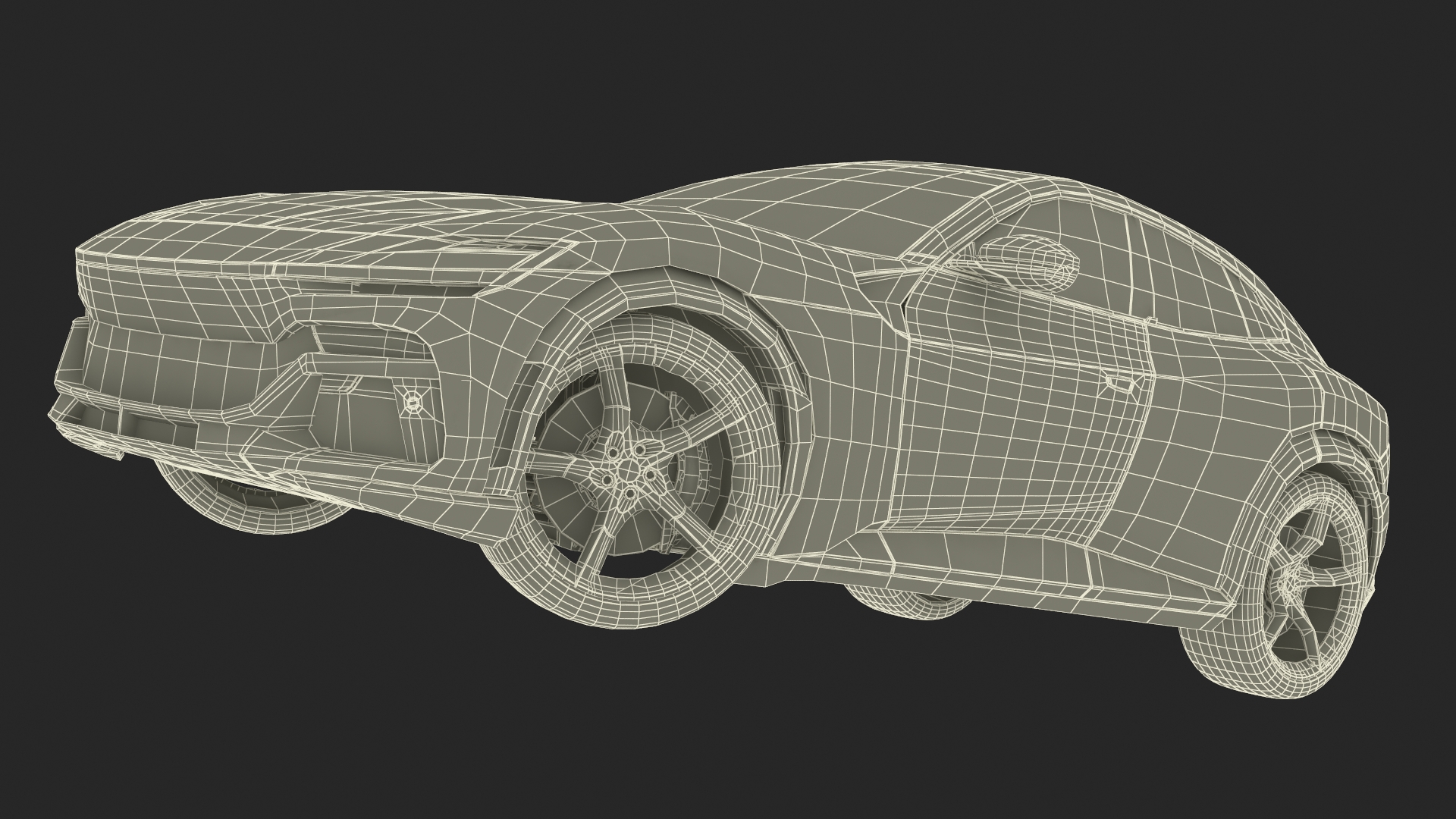 3D Sports Crossover Car Orange Rigged for Cinema 4D model