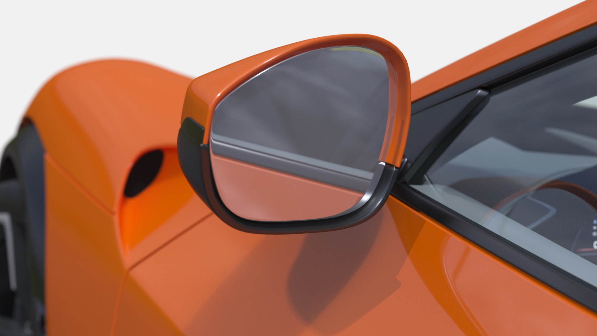 3D Sports Crossover Car Orange Rigged for Cinema 4D model