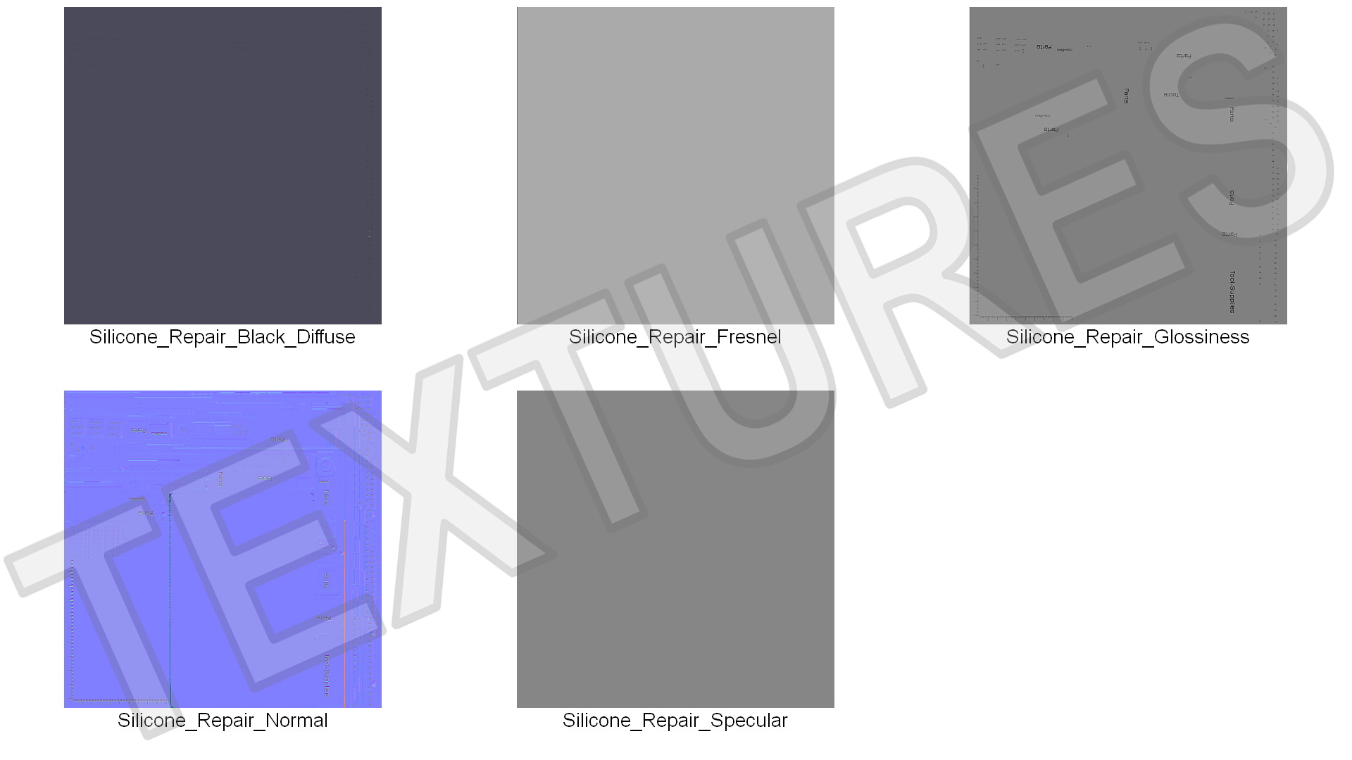 3D model Silicone Repair Mat Black