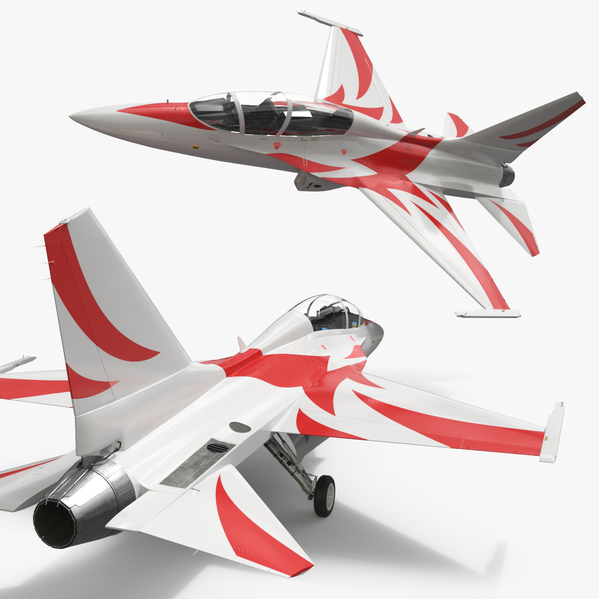 Tactical Training Fighter Rigged 3D model preview