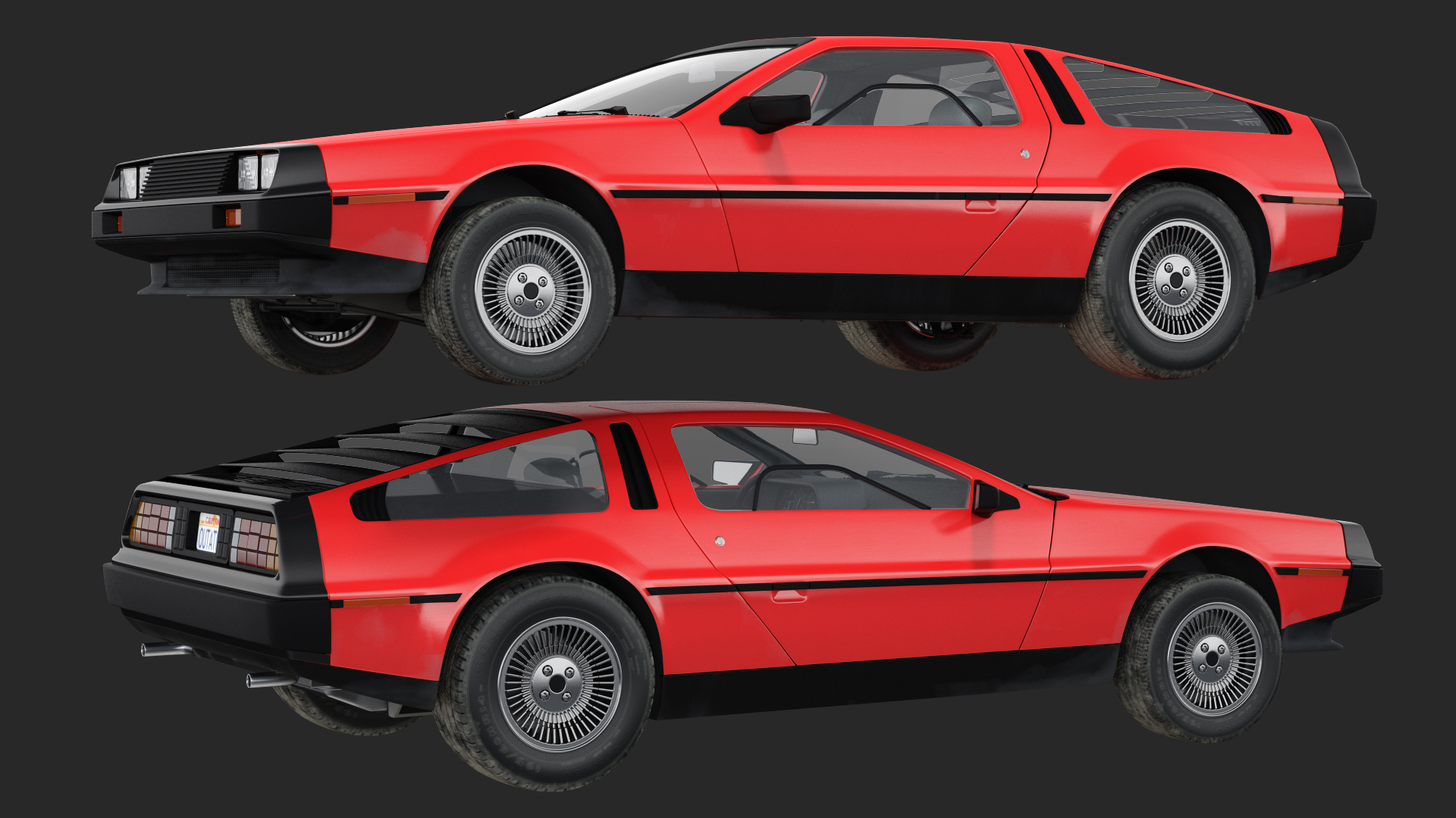 3D 80s Sport Car Generic