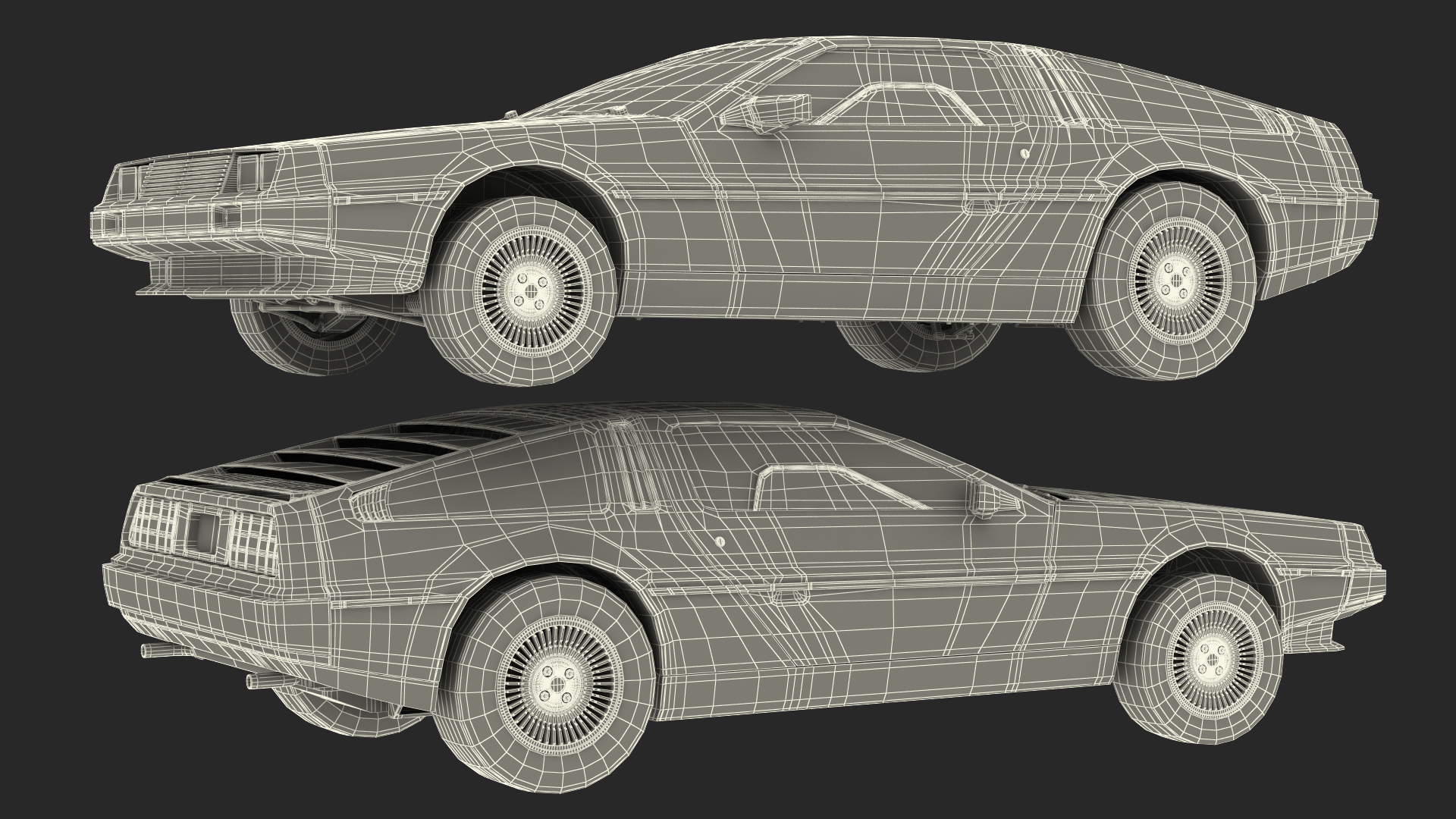 3D 80s Sport Car Generic