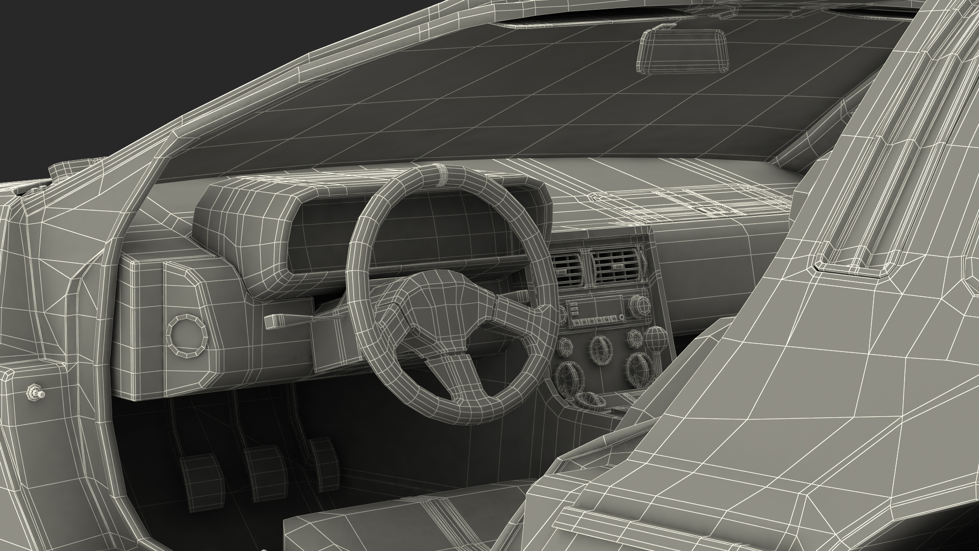 3D 80s Sport Car Generic