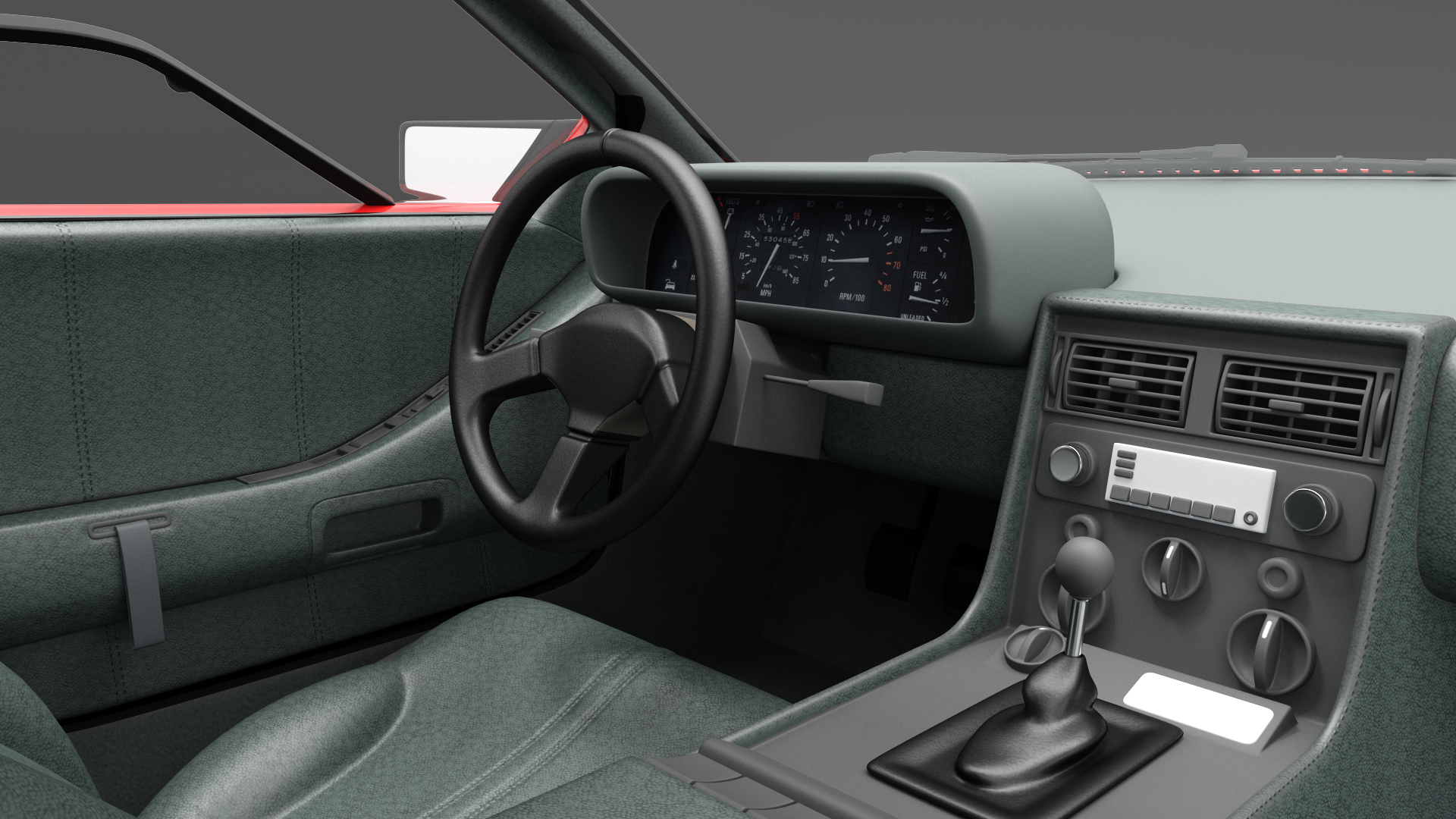 3D 80s Sport Car Generic