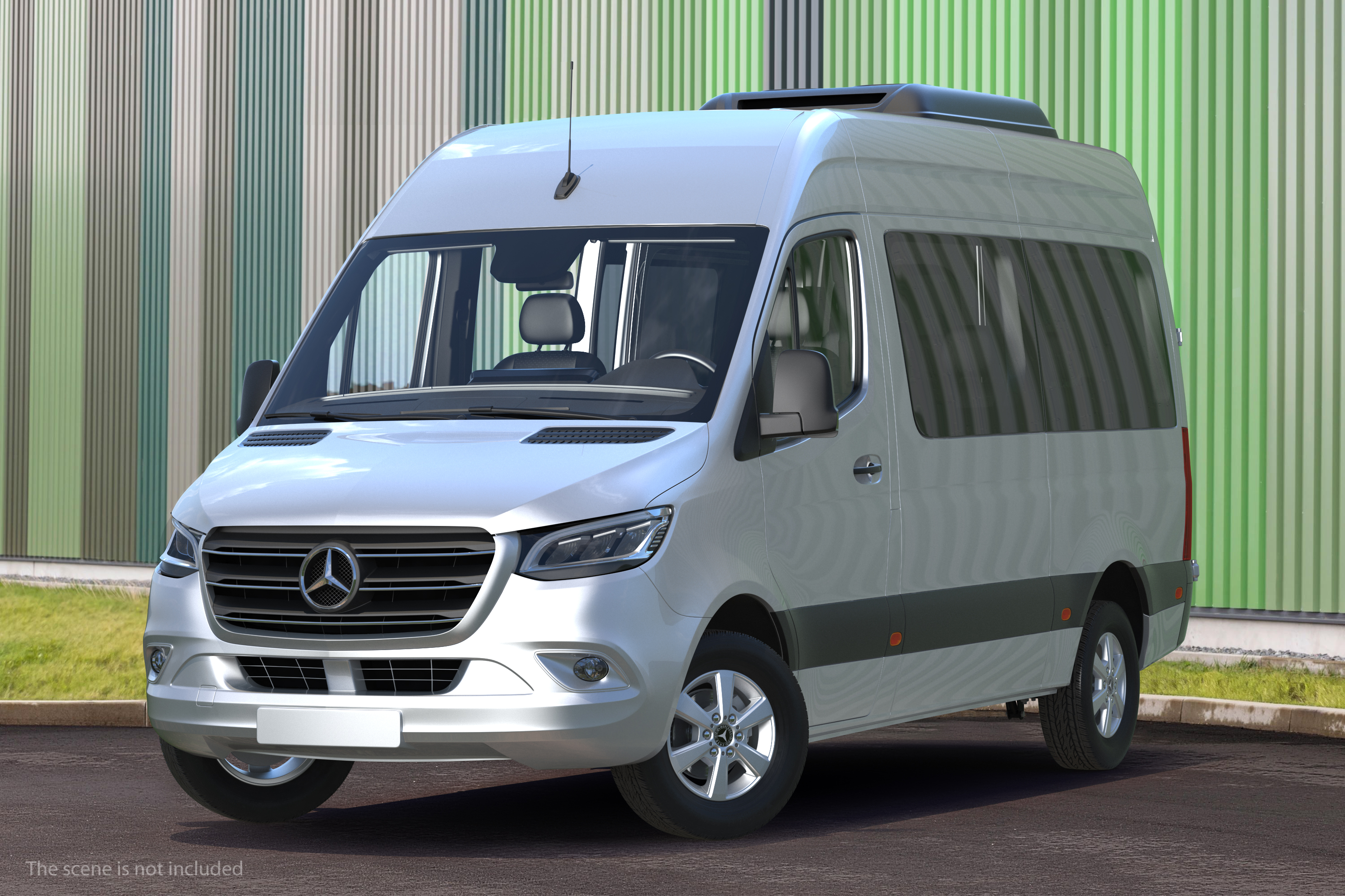 3D Mercedes Sprinter Tourer 2019 Rigged