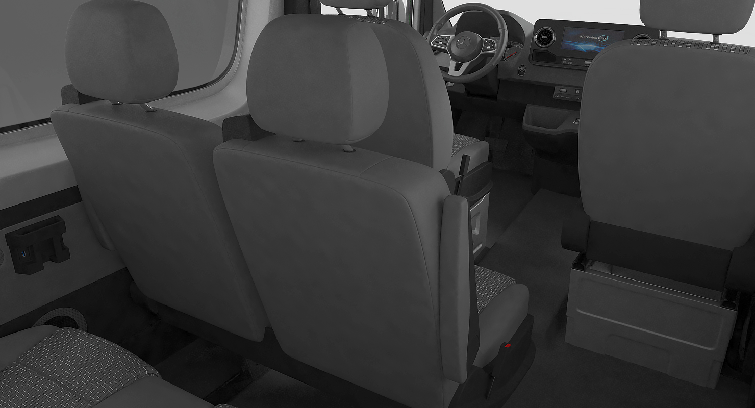 3D Mercedes Sprinter Tourer 2019 Rigged