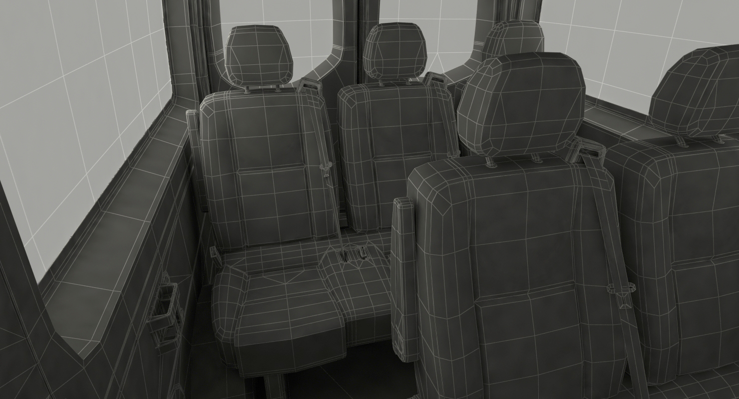 3D Mercedes Sprinter Tourer 2019 Rigged