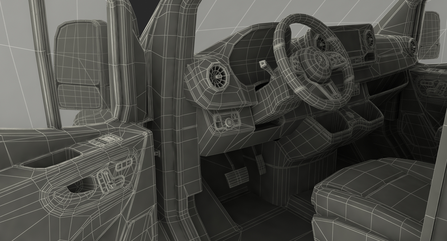 3D Mercedes Sprinter Tourer 2019 Rigged