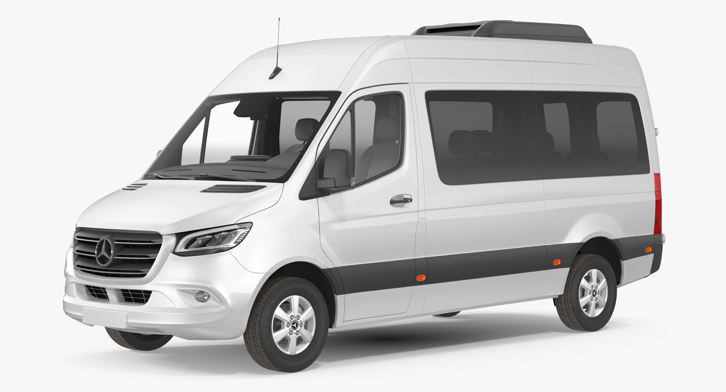 3D Mercedes Sprinter Tourer 2019 Rigged