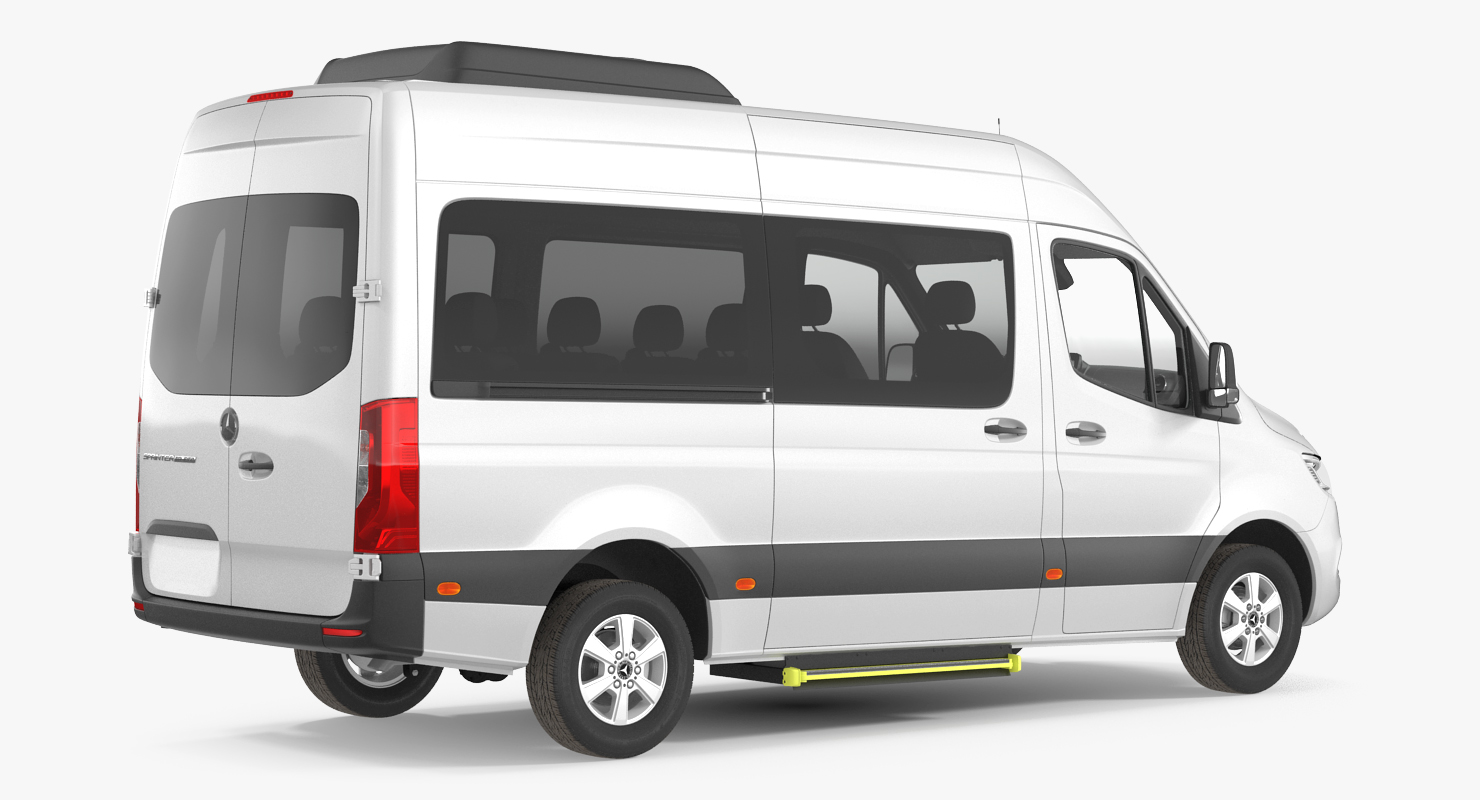 3D Mercedes Sprinter Tourer 2019 Rigged