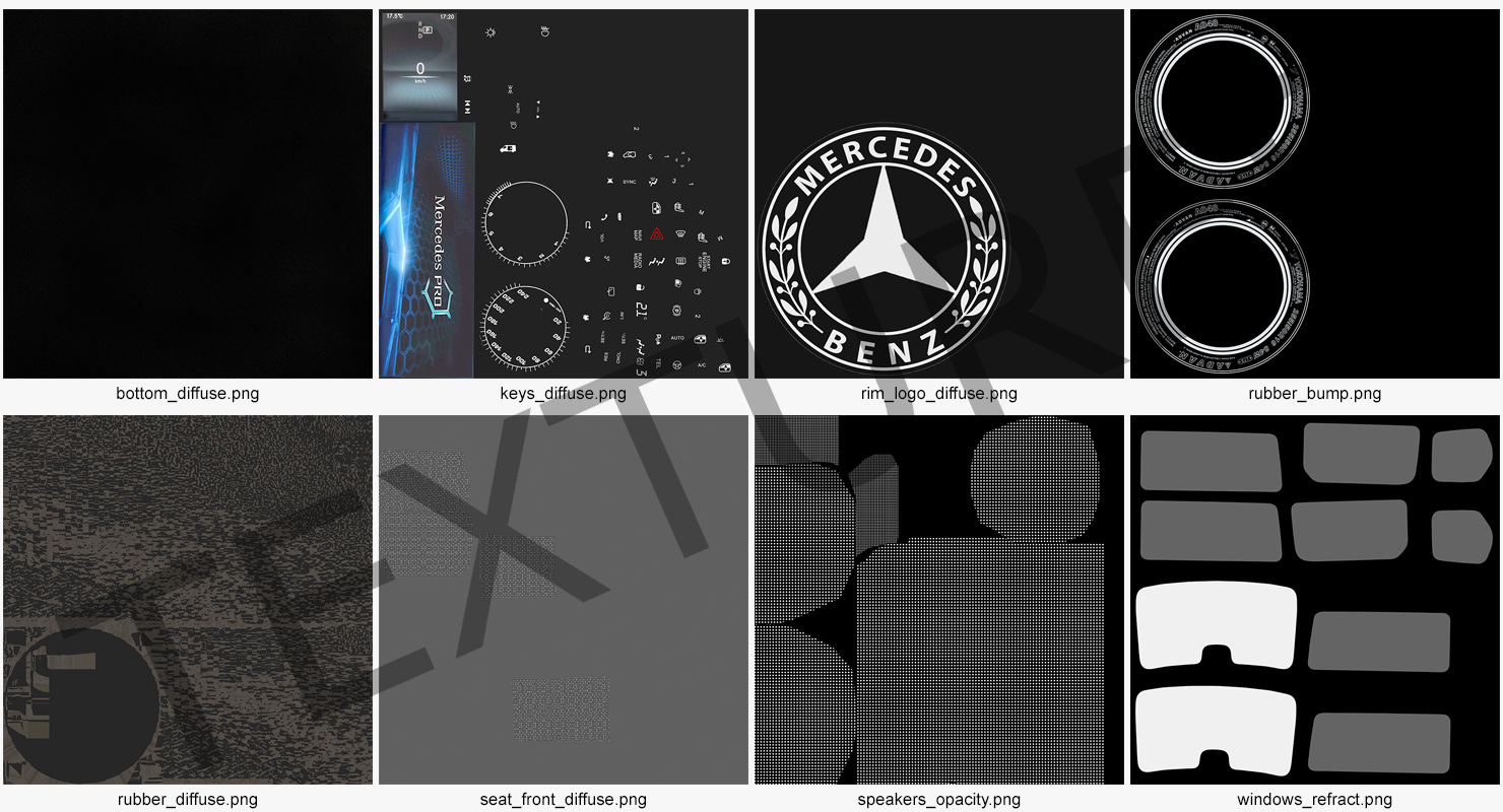 3D Mercedes Sprinter Tourer 2019 Rigged