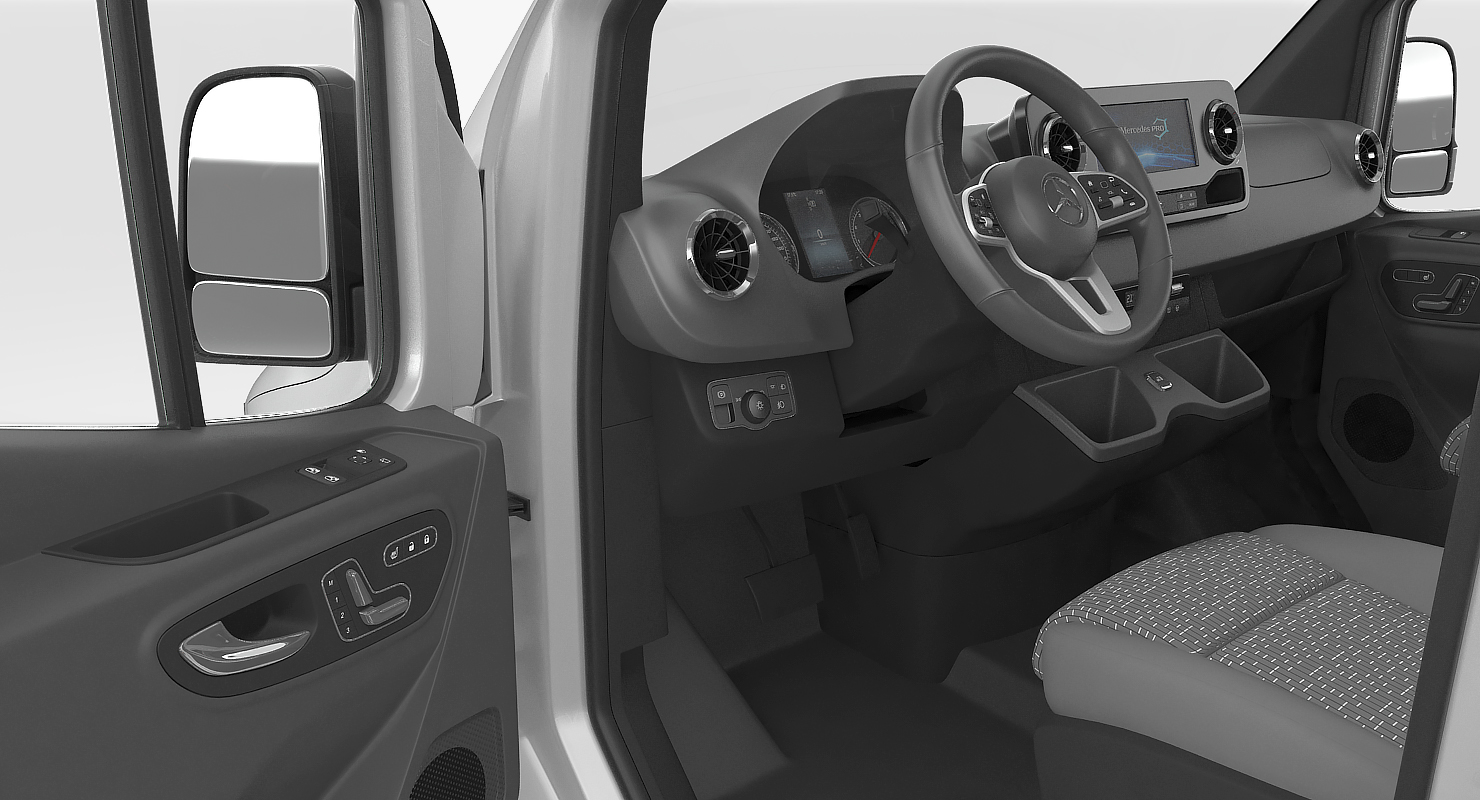 3D Mercedes Sprinter Tourer 2019 Rigged
