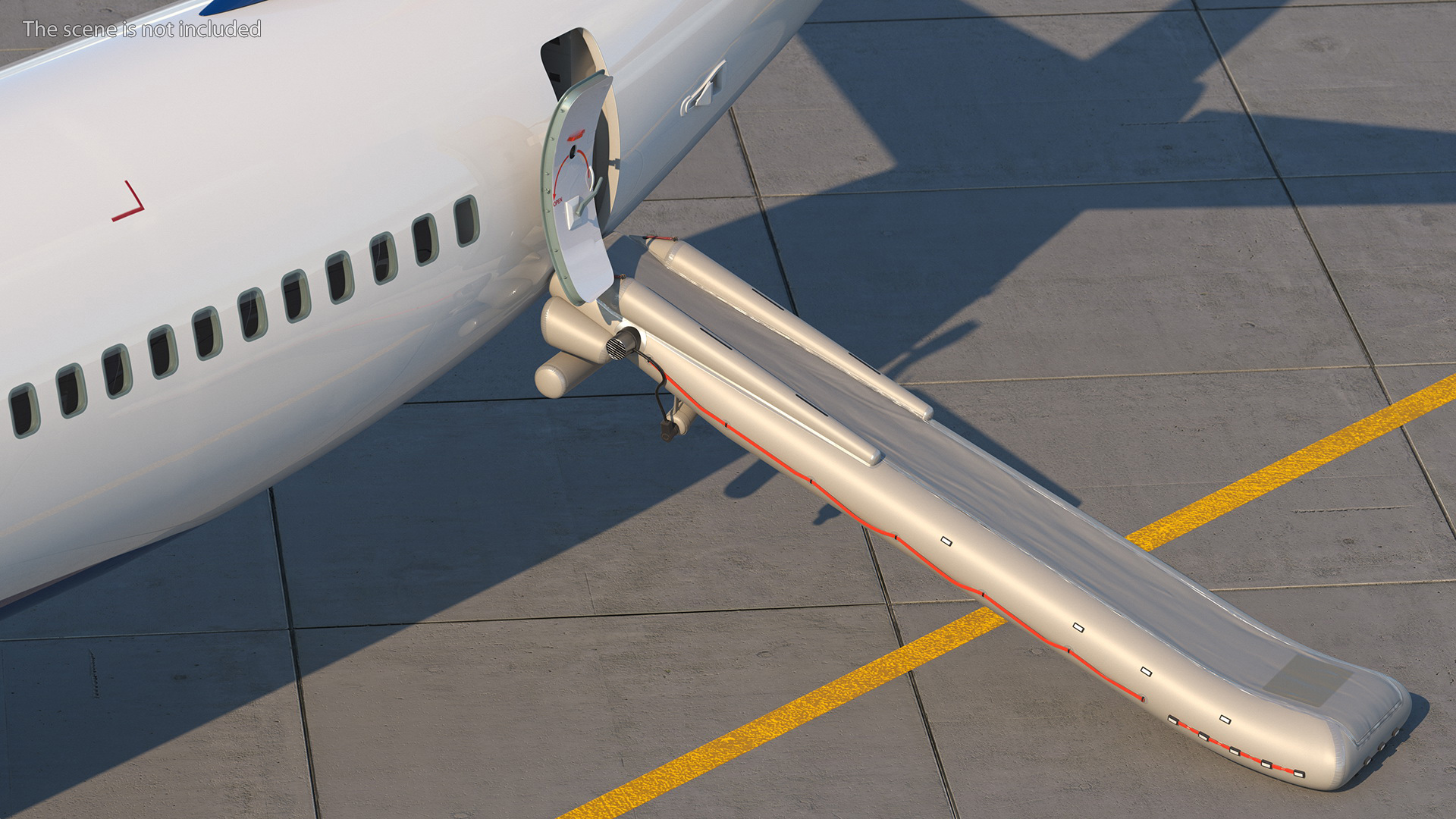 Inflatable Evacuation Door Slide 3D