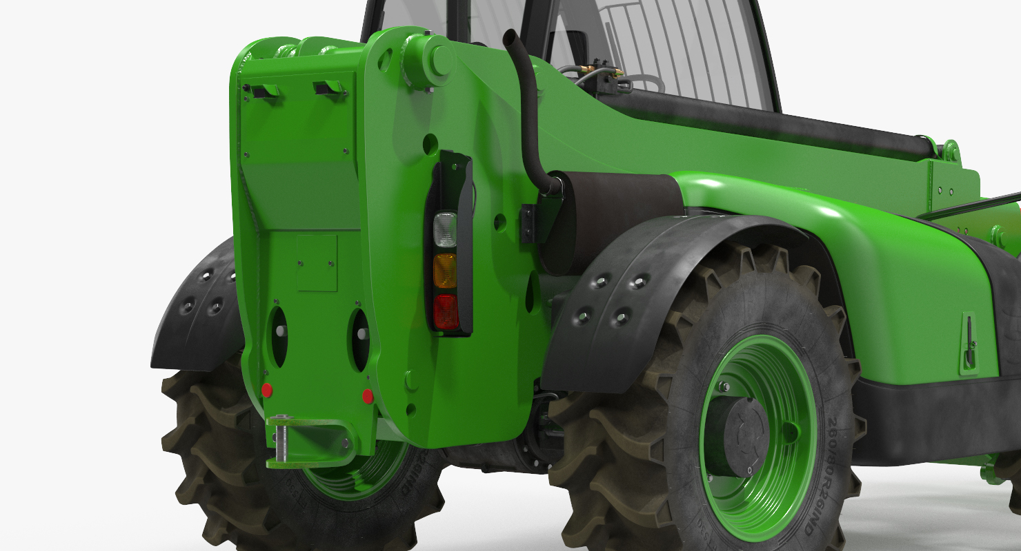 3D model Hydraulic Forklift Bucket Generic Rigged