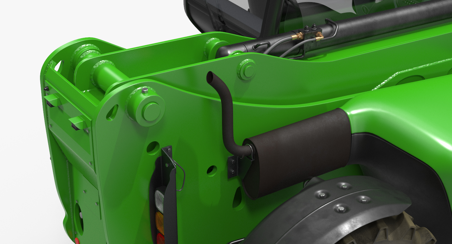 3D model Hydraulic Forklift Bucket Generic Rigged