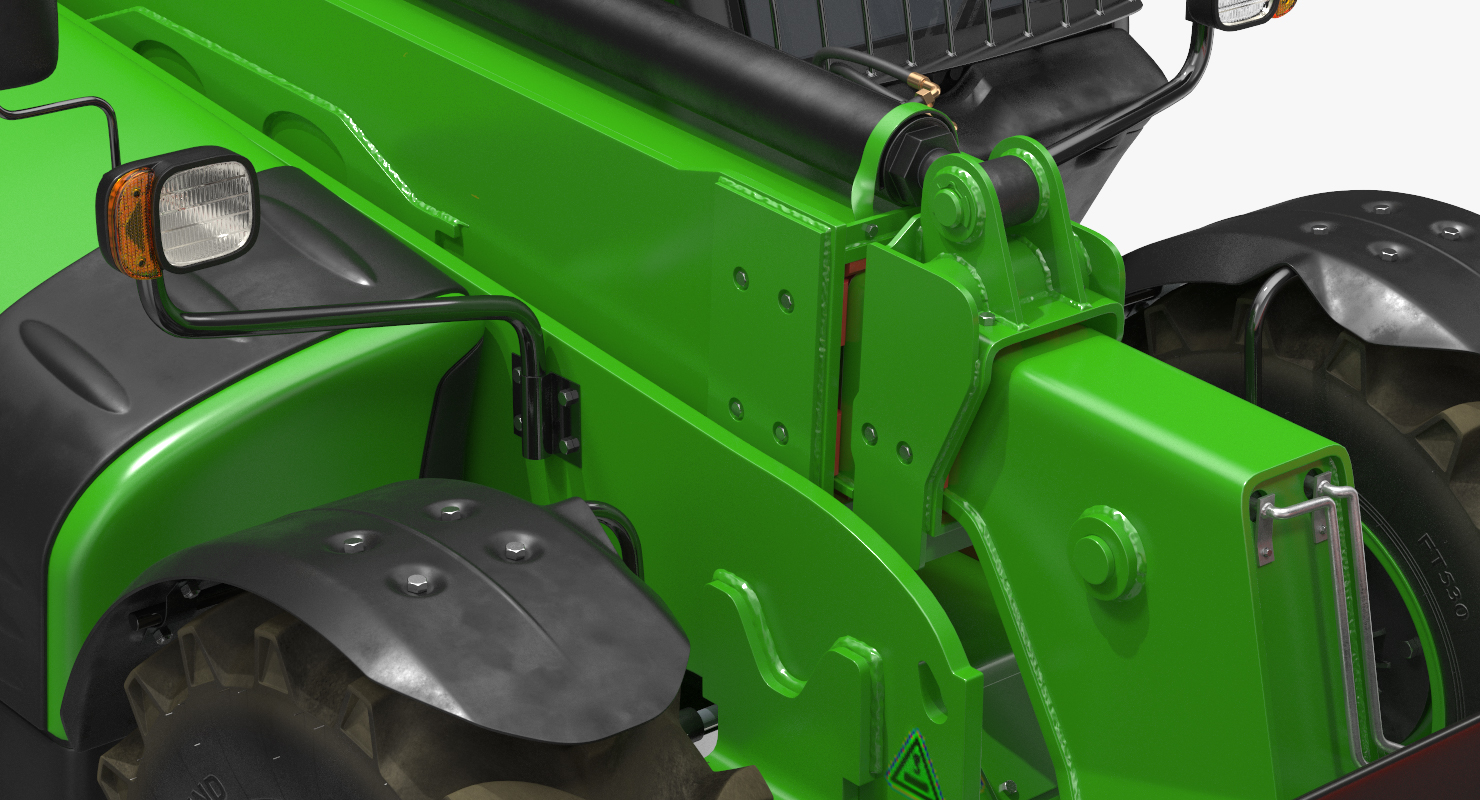 3D model Hydraulic Forklift Bucket Generic Rigged