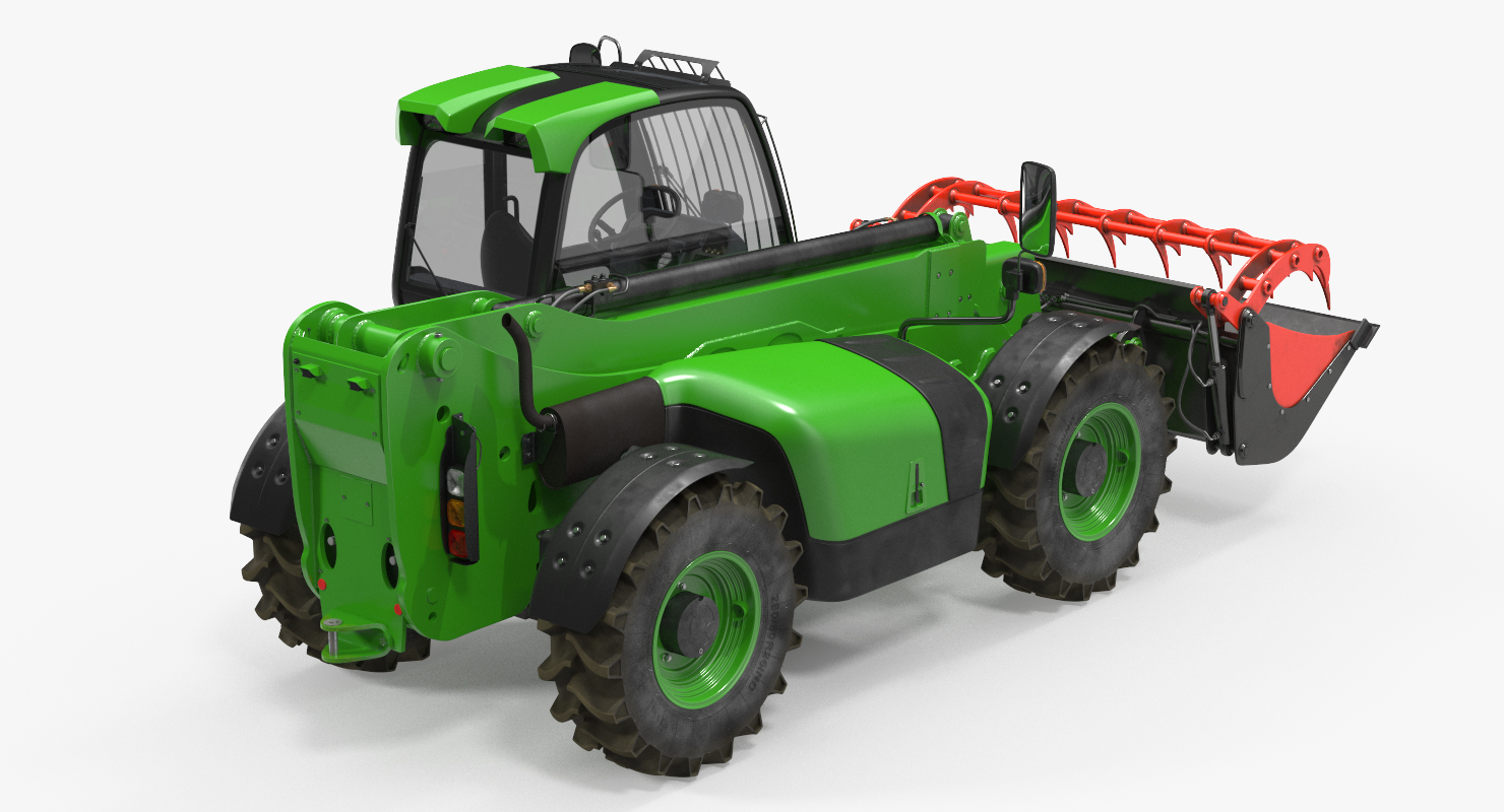 3D model Hydraulic Forklift Bucket Generic Rigged