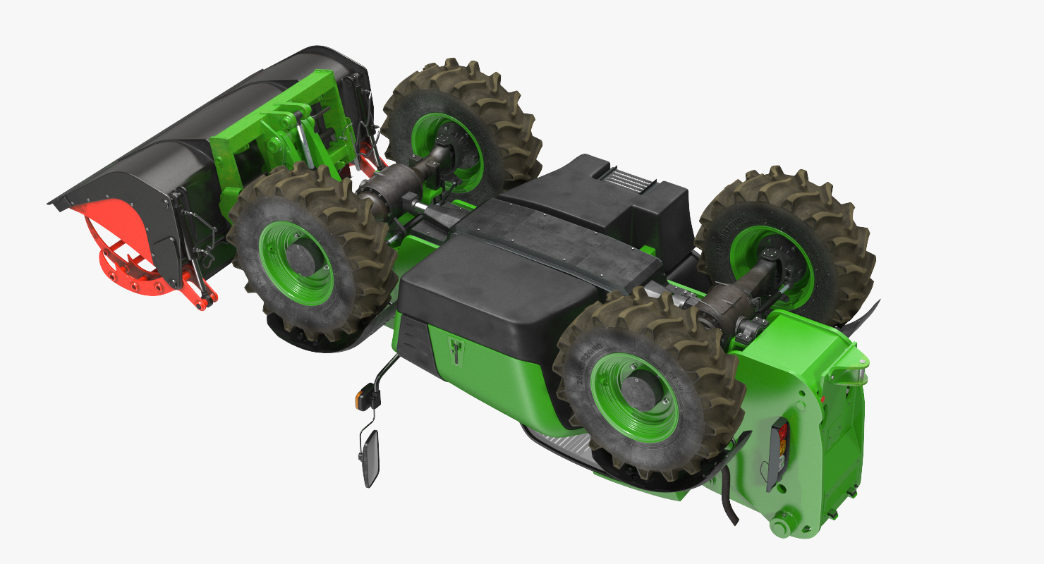 3D model Hydraulic Forklift Bucket Generic Rigged