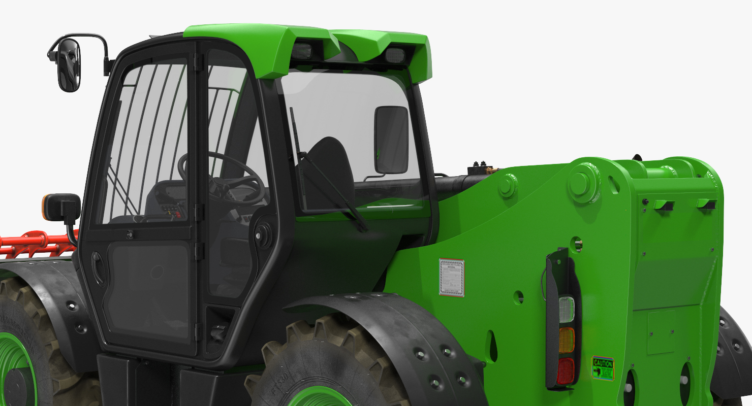 3D model Hydraulic Forklift Bucket Generic Rigged