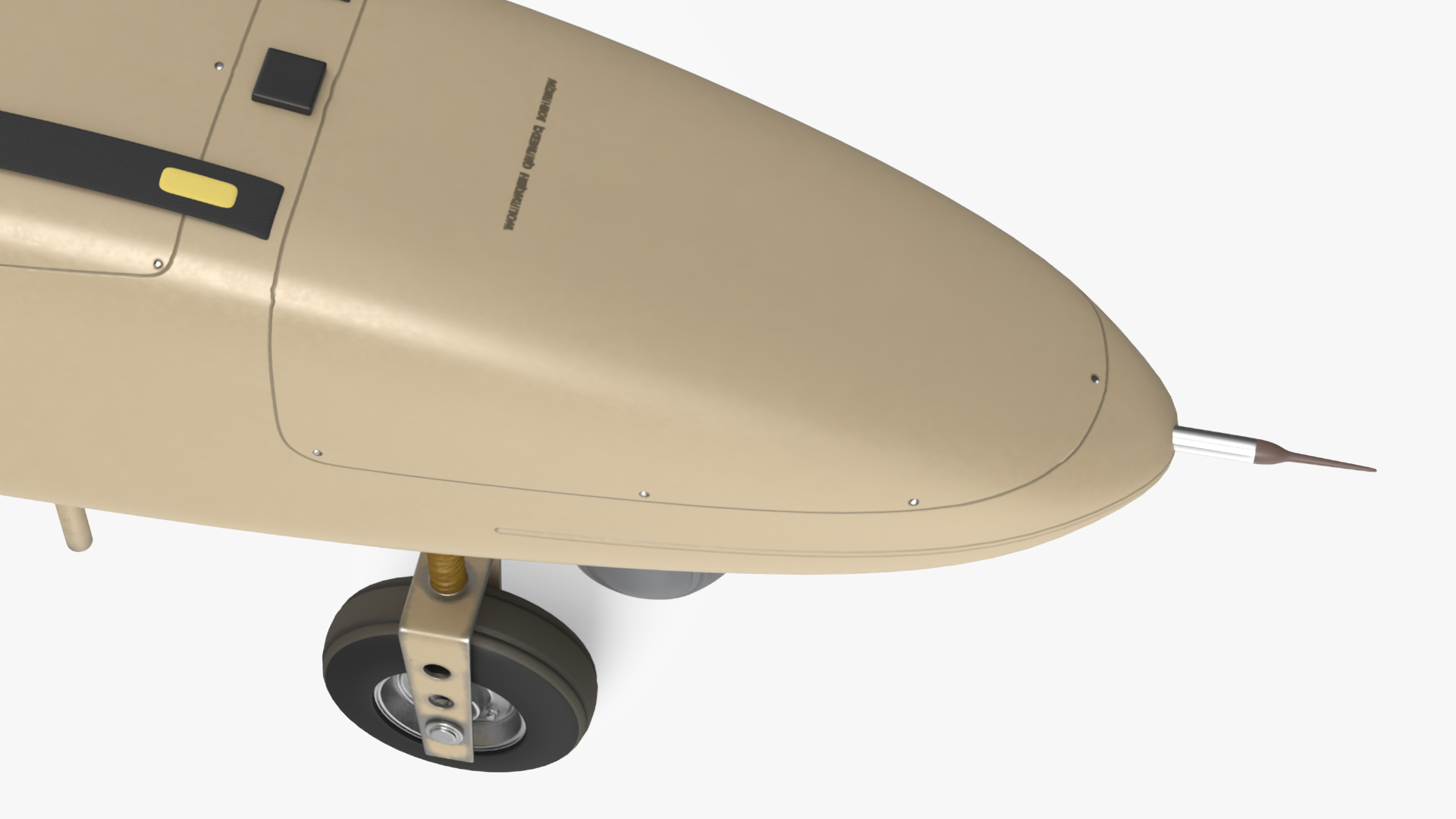 Reconnaissance Iranian Drone Mohajer-6 Sand Color 3D model