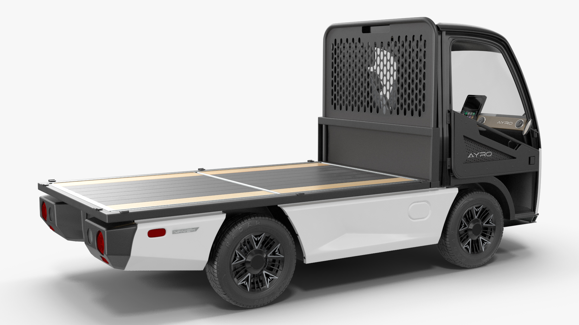 3D AYRO Vanish Electric Mini Truck Flatbed Rigged