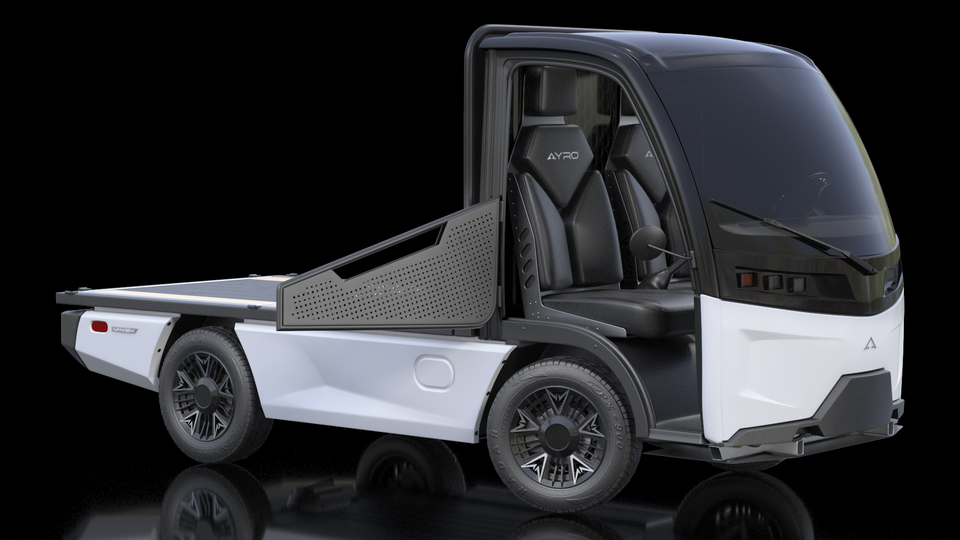 3D AYRO Vanish Electric Mini Truck Flatbed Rigged