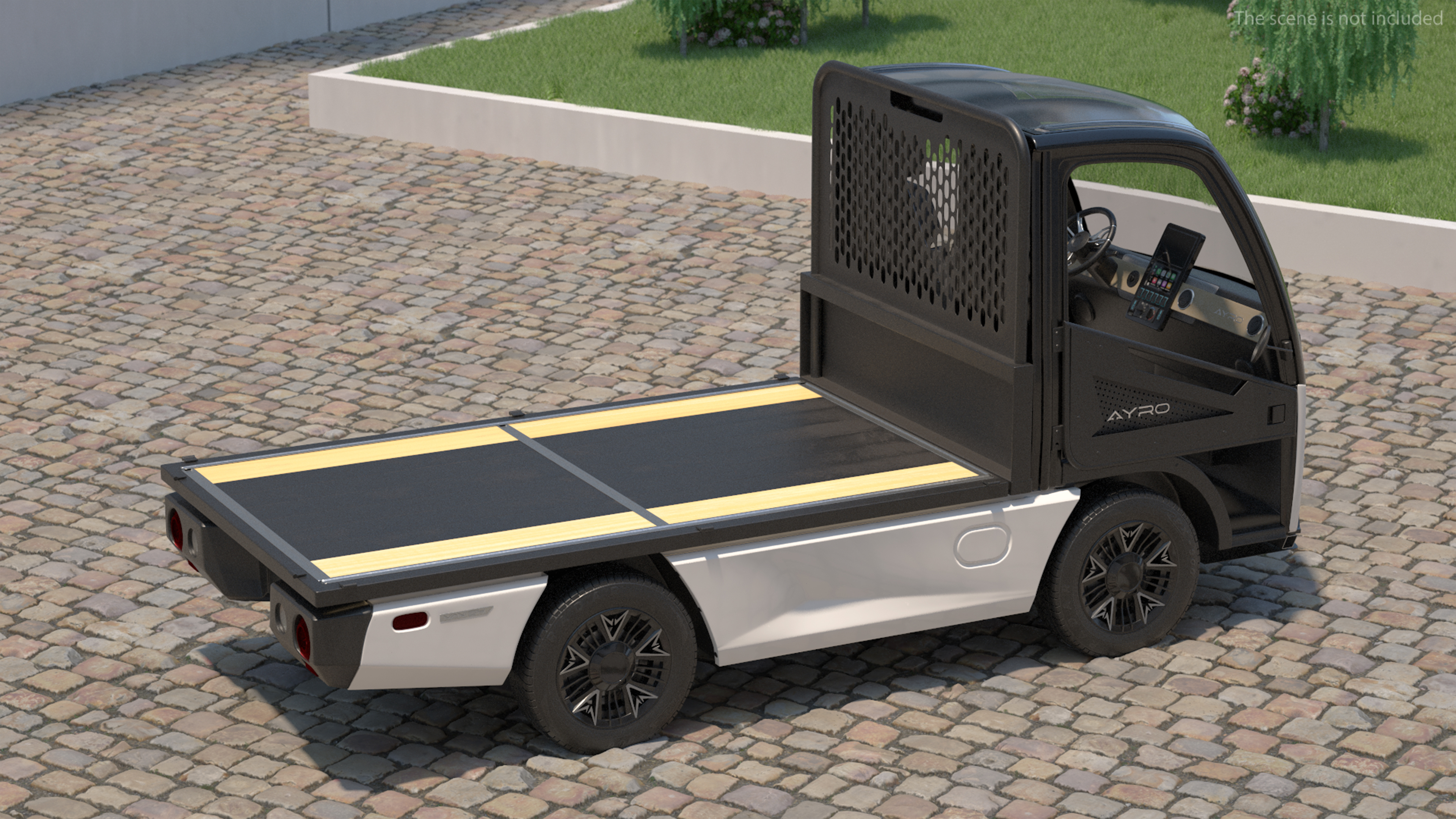 3D AYRO Vanish Electric Mini Truck Flatbed Rigged