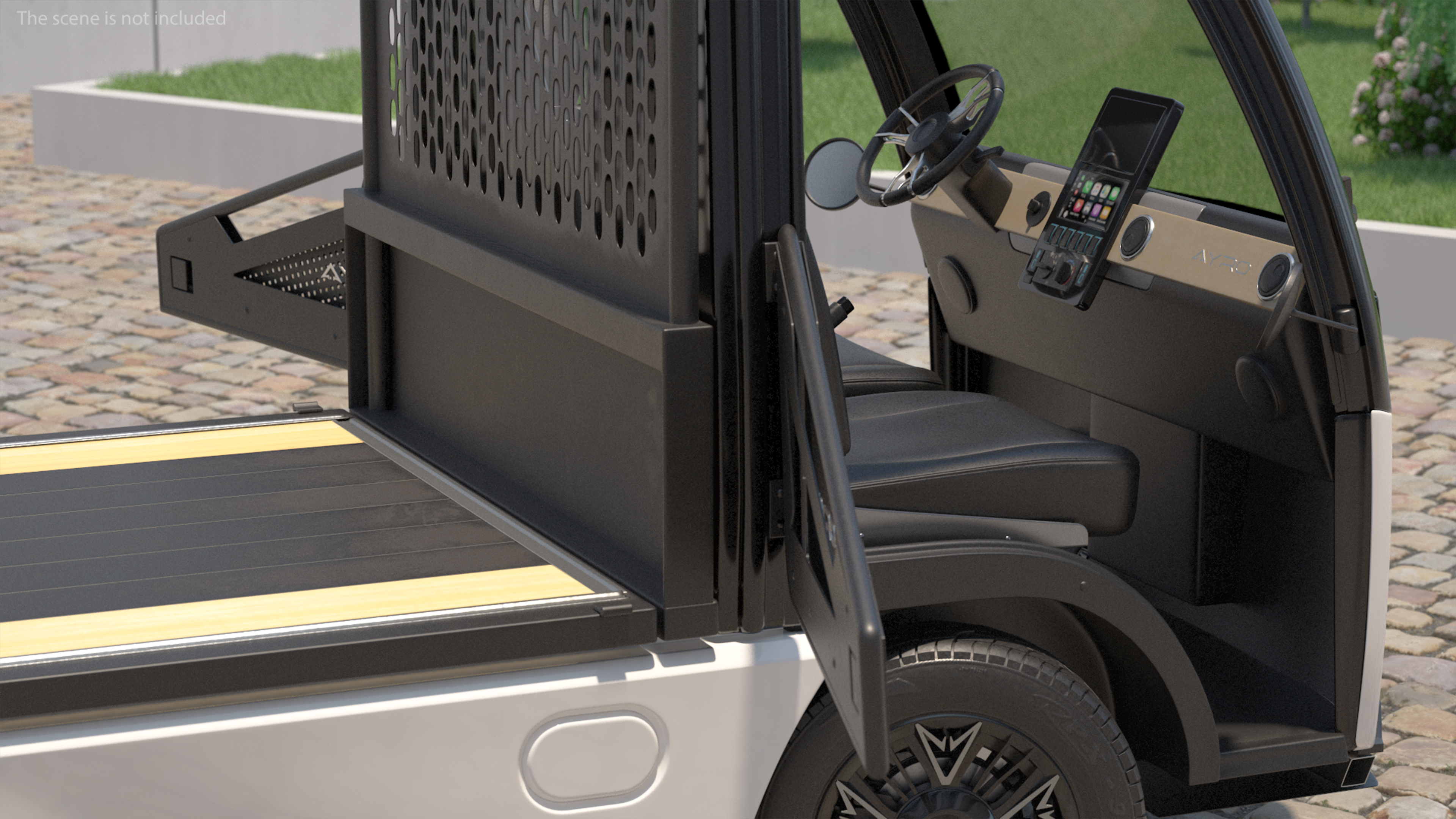 3D AYRO Vanish Electric Mini Truck Flatbed Rigged