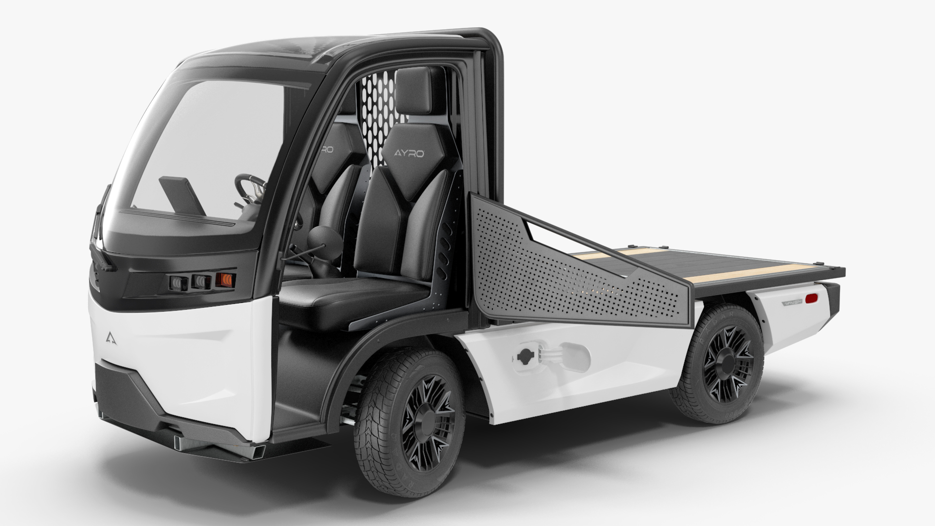 3D AYRO Vanish Electric Mini Truck Flatbed Rigged