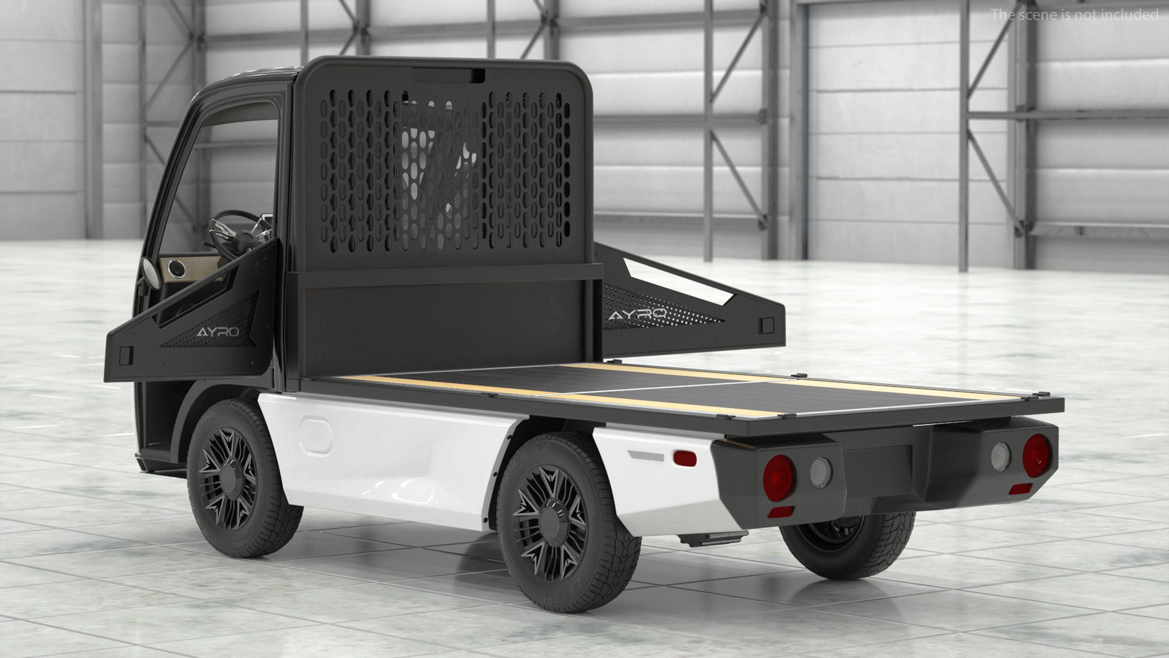 3D AYRO Vanish Electric Mini Truck Flatbed Rigged