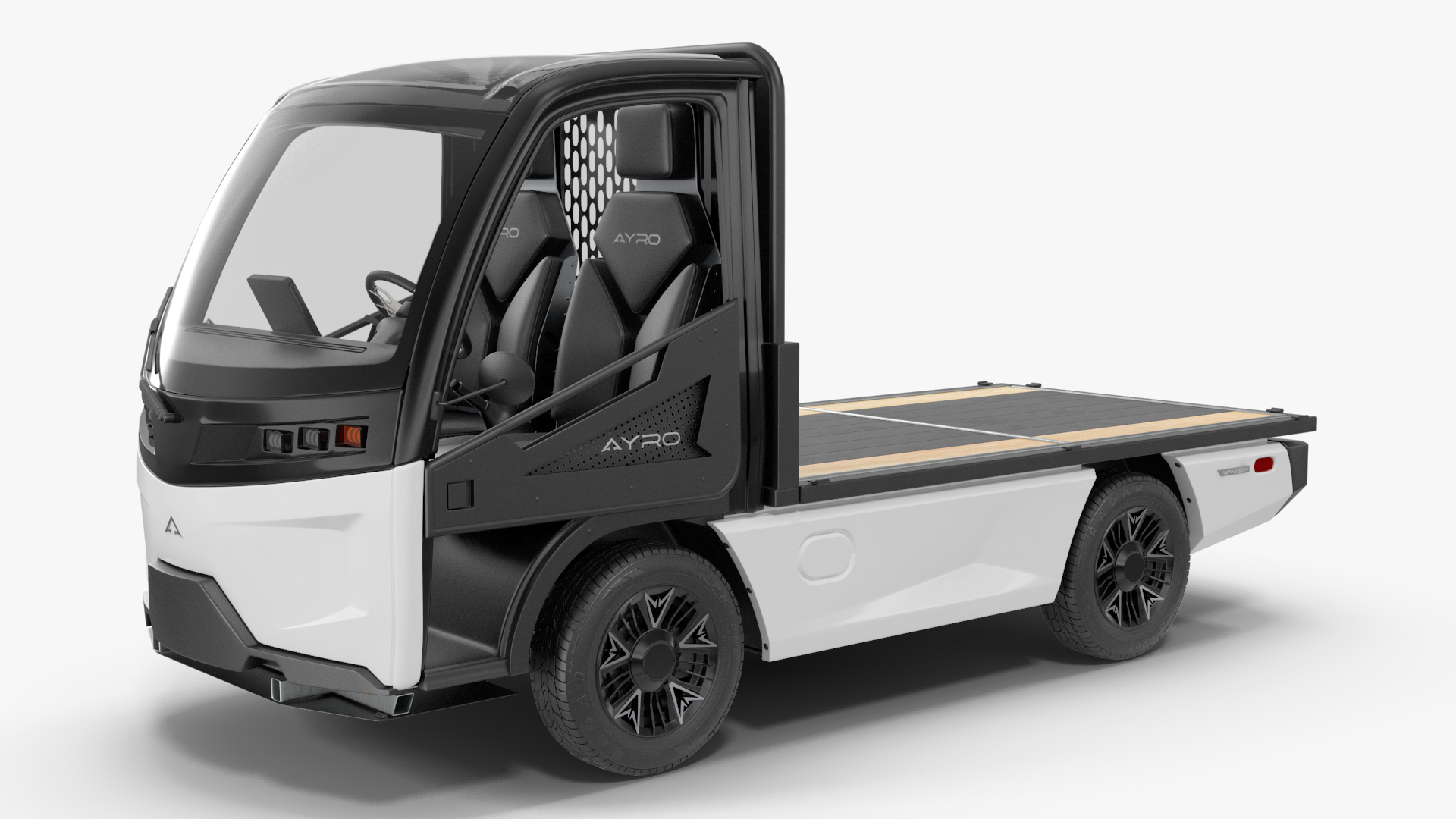 3D AYRO Vanish Electric Mini Truck Flatbed Rigged