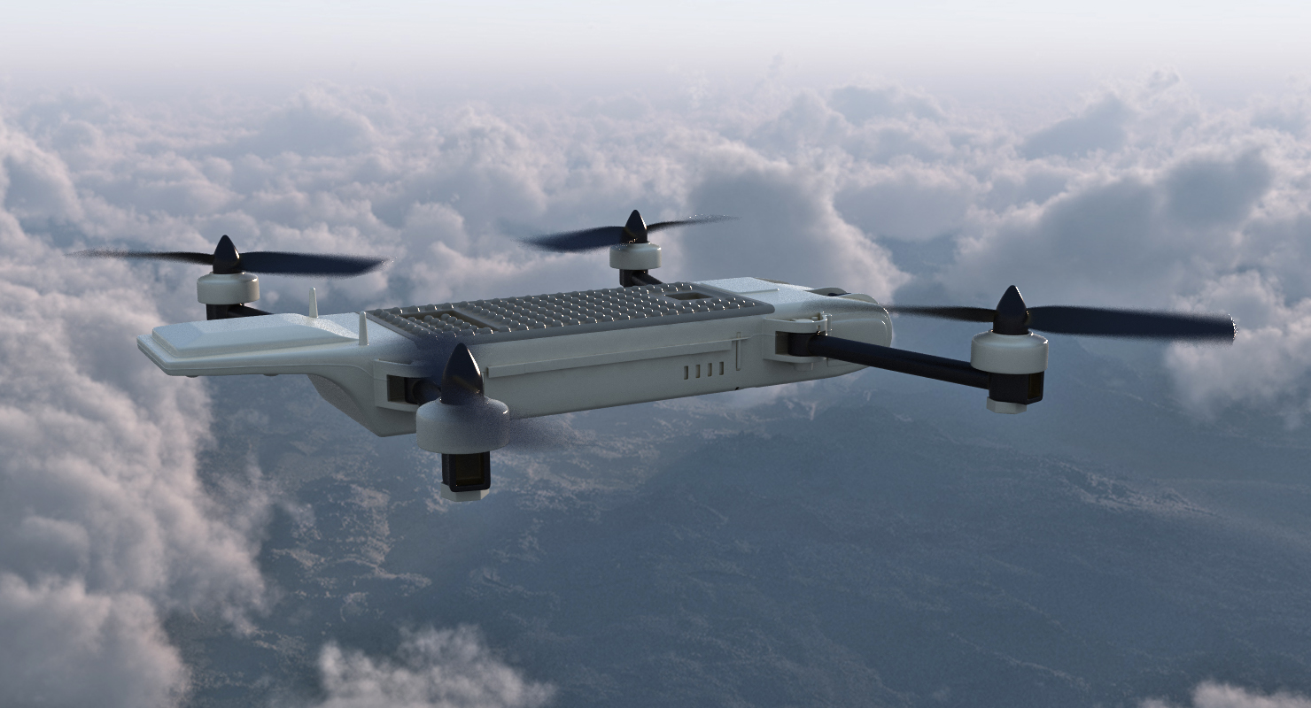 3D Tactical Quadrotor Stealthy Unmanned Aircraft Snipe