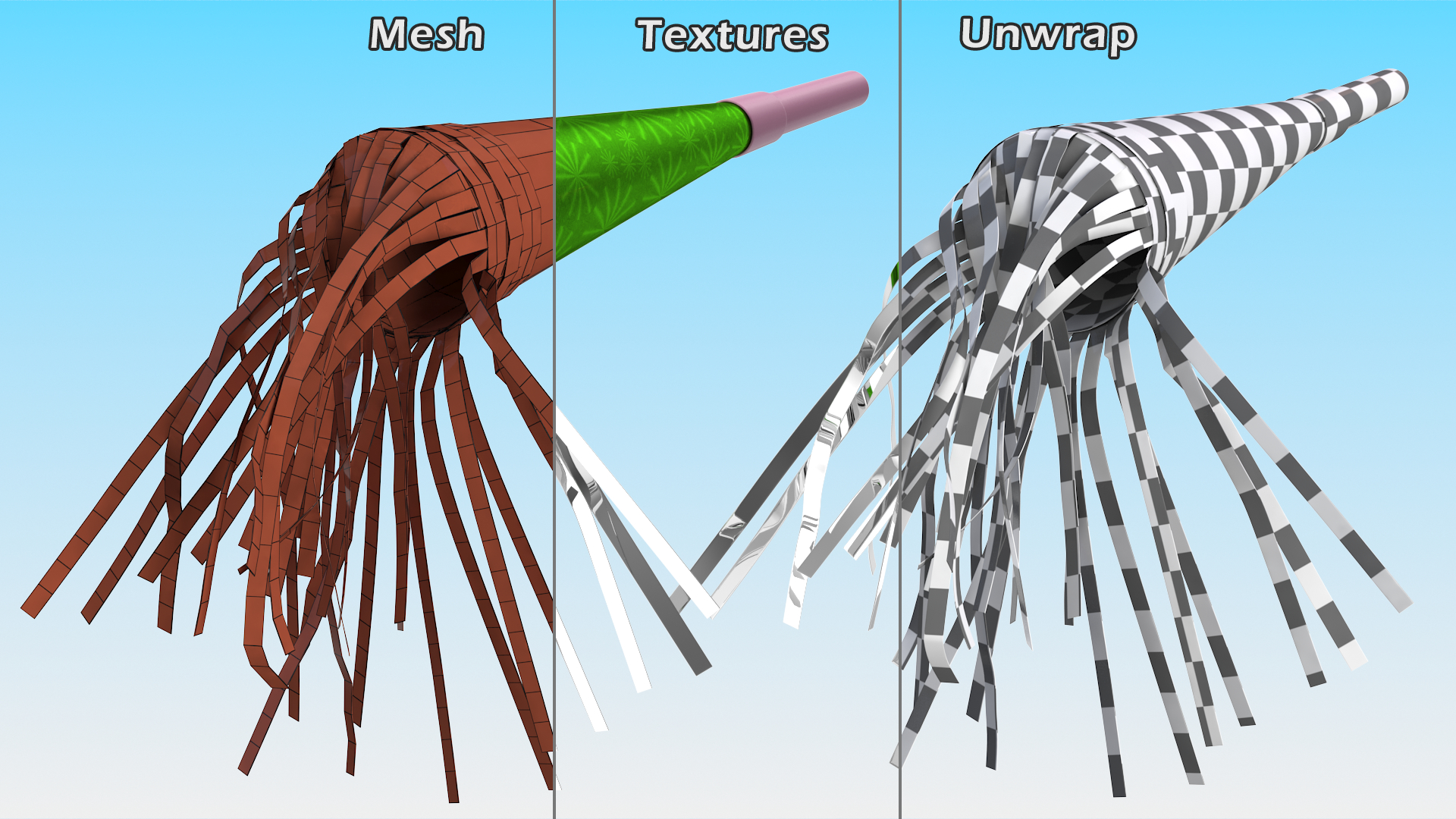 Children Noisemaker Toy Green 3D model