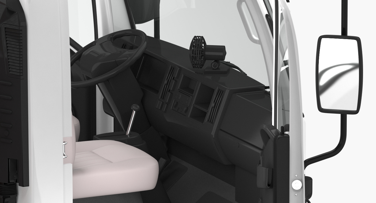 Isuzu NPR Dropside 2018 Simple Interior 3D model
