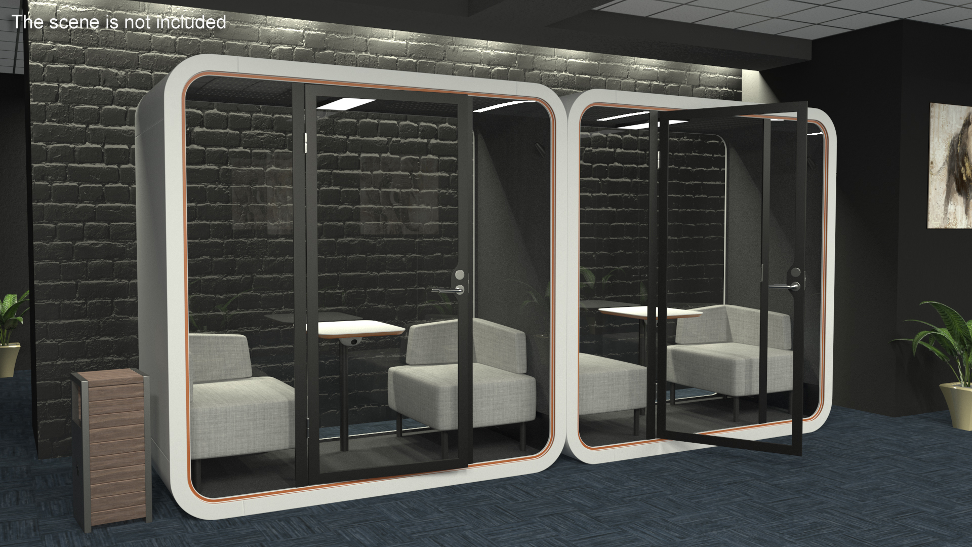 Office Phone Booth Big 3D