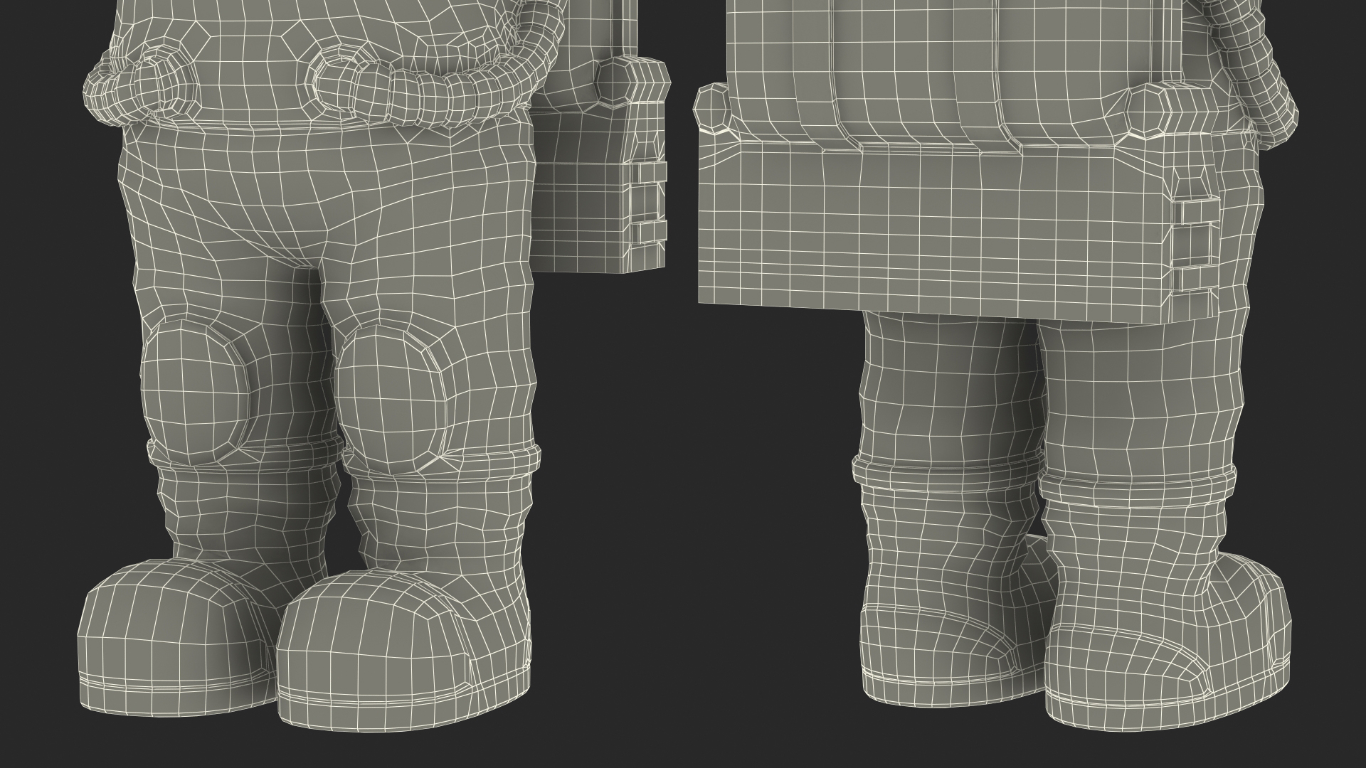 3D model Astronaut Toy Character White Rigged for Maya