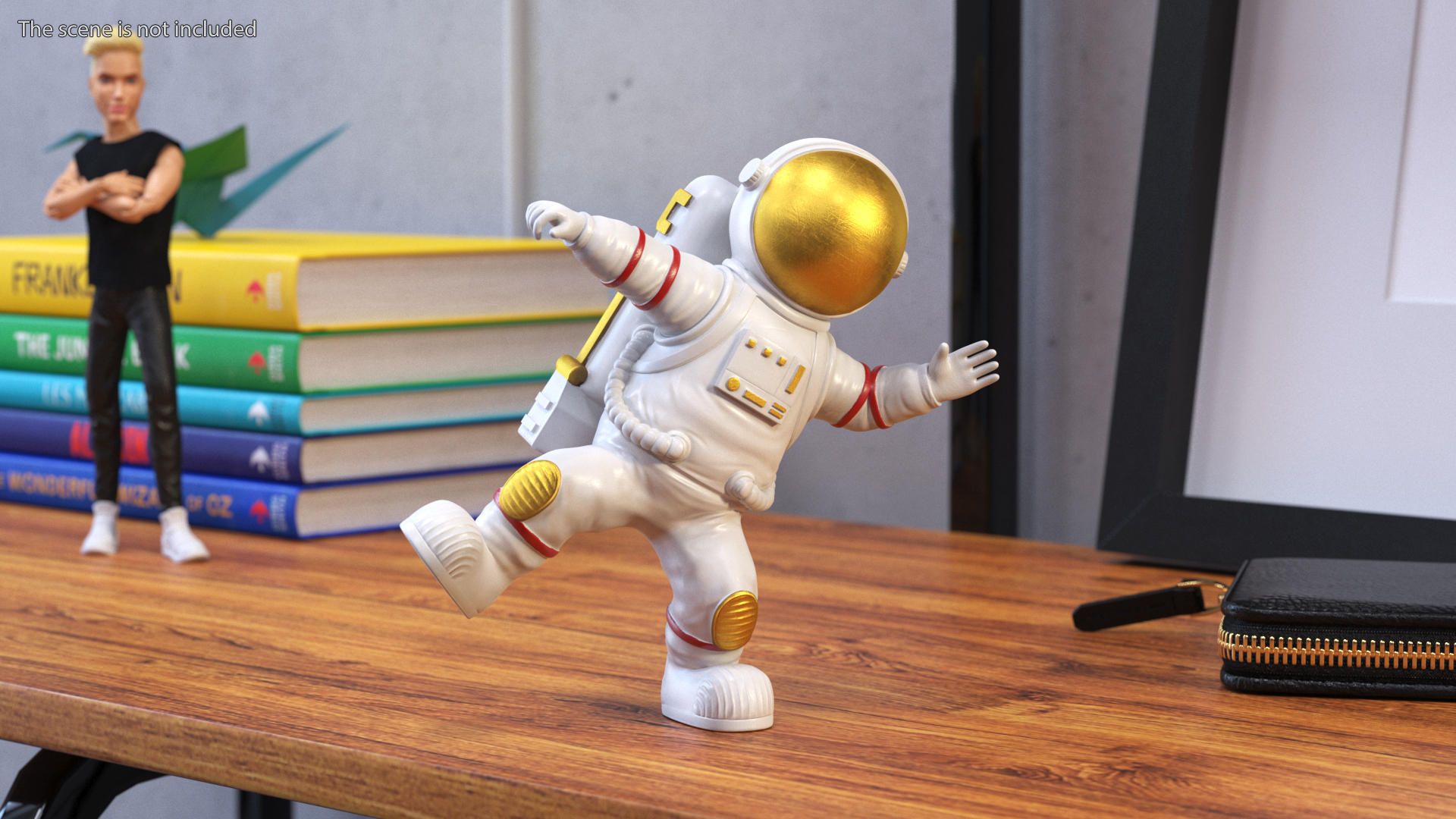 3D model Astronaut Toy Character White Rigged for Maya