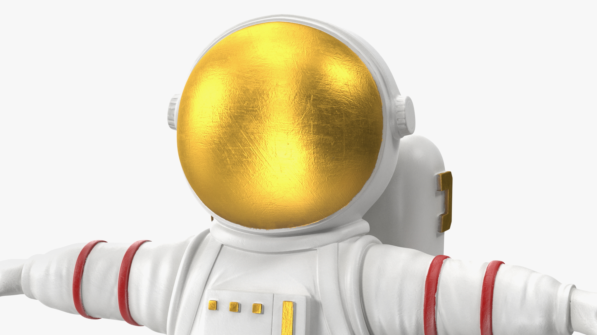 3D model Astronaut Toy Character White Rigged for Maya