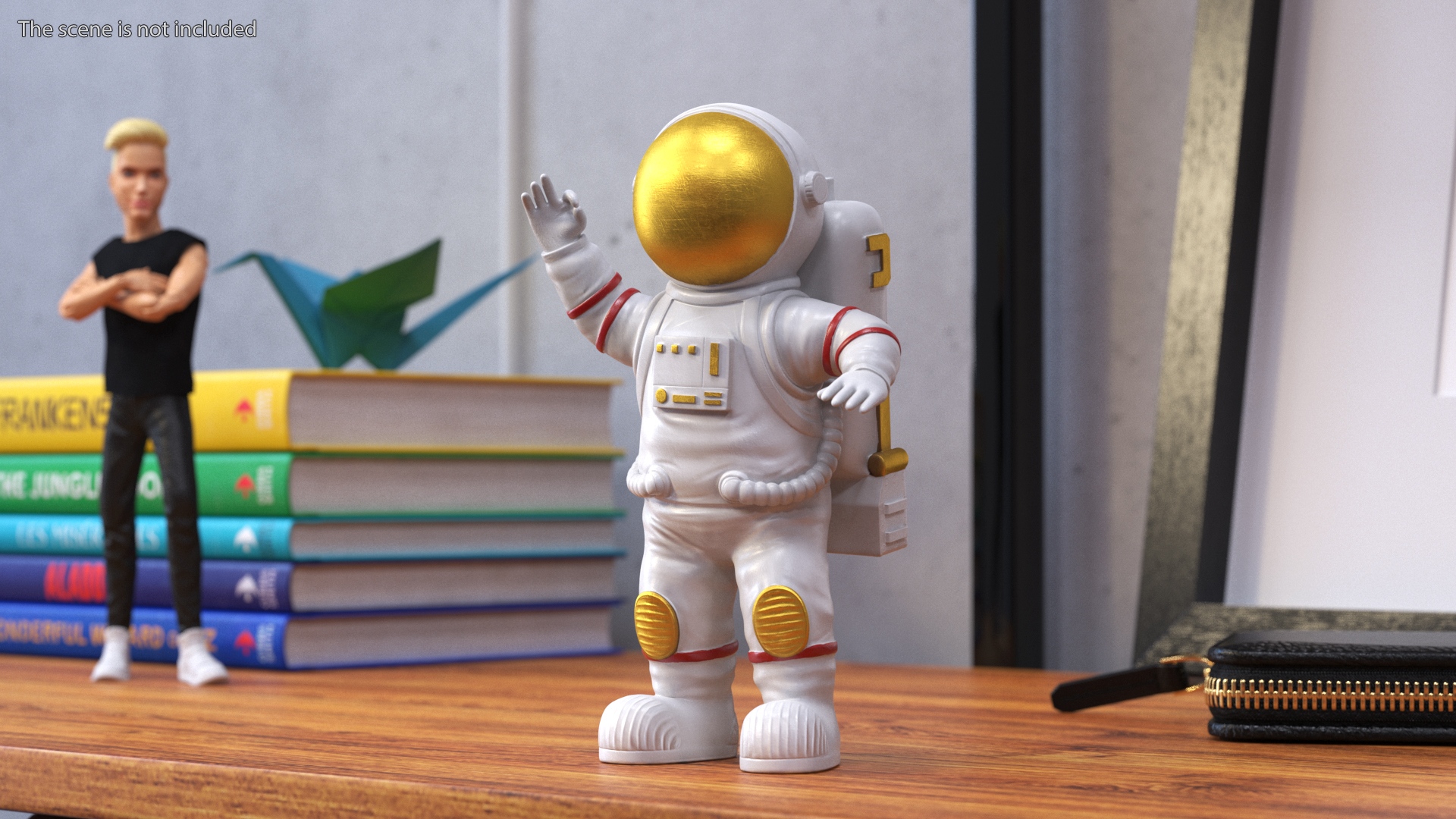 3D model Astronaut Toy Character White Rigged for Maya