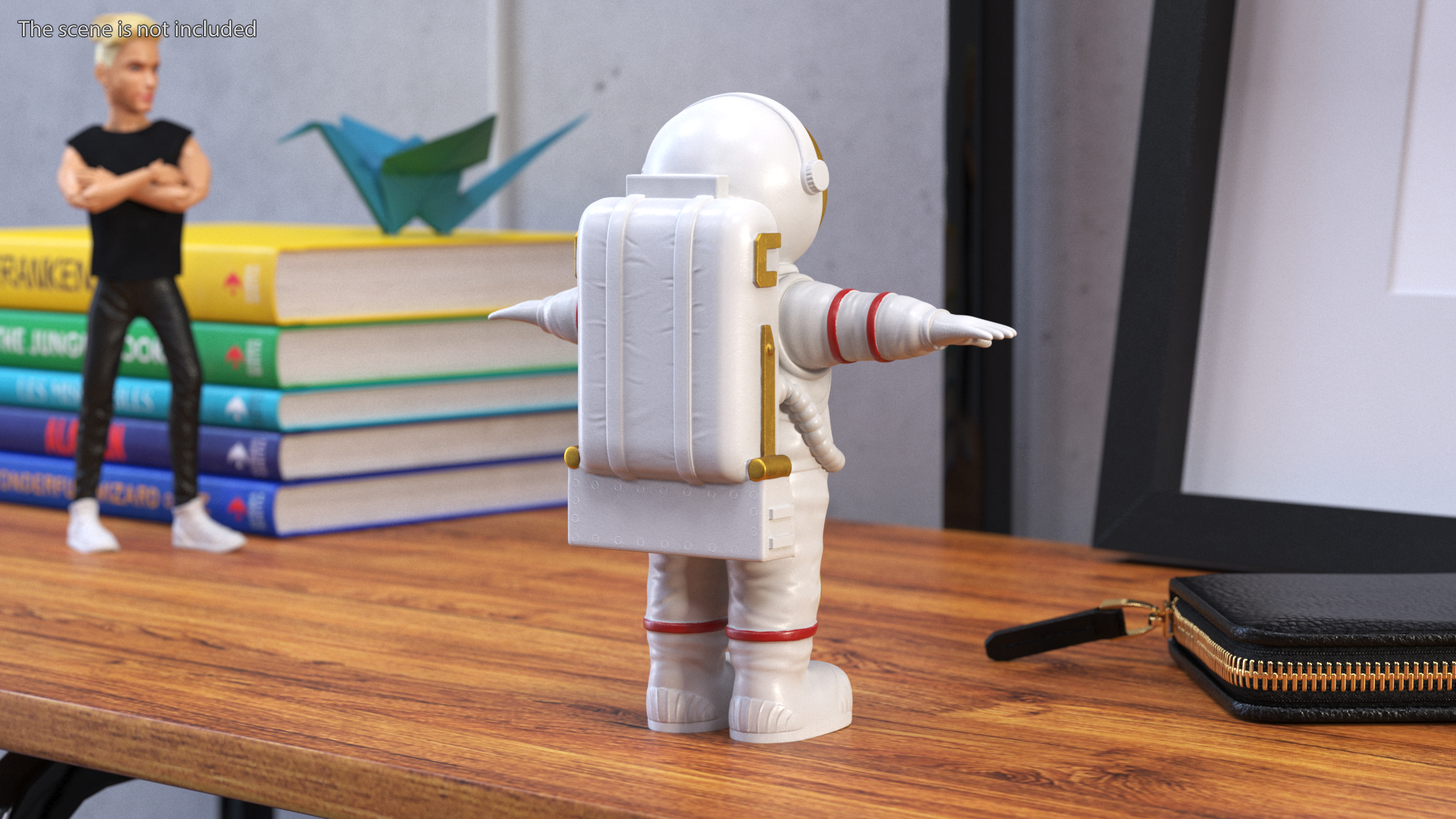 3D model Astronaut Toy Character White Rigged for Maya