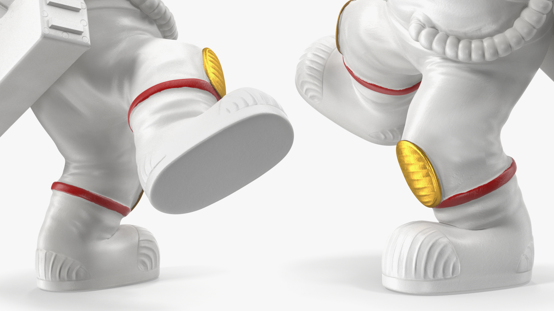 3D model Astronaut Toy Character White Rigged for Maya