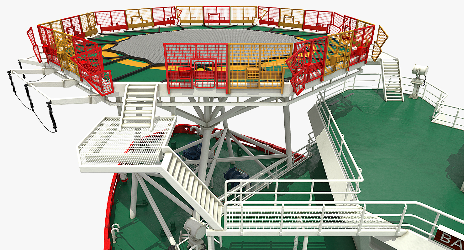 Asymmetric Icebreaker Baltika Oblique 3D