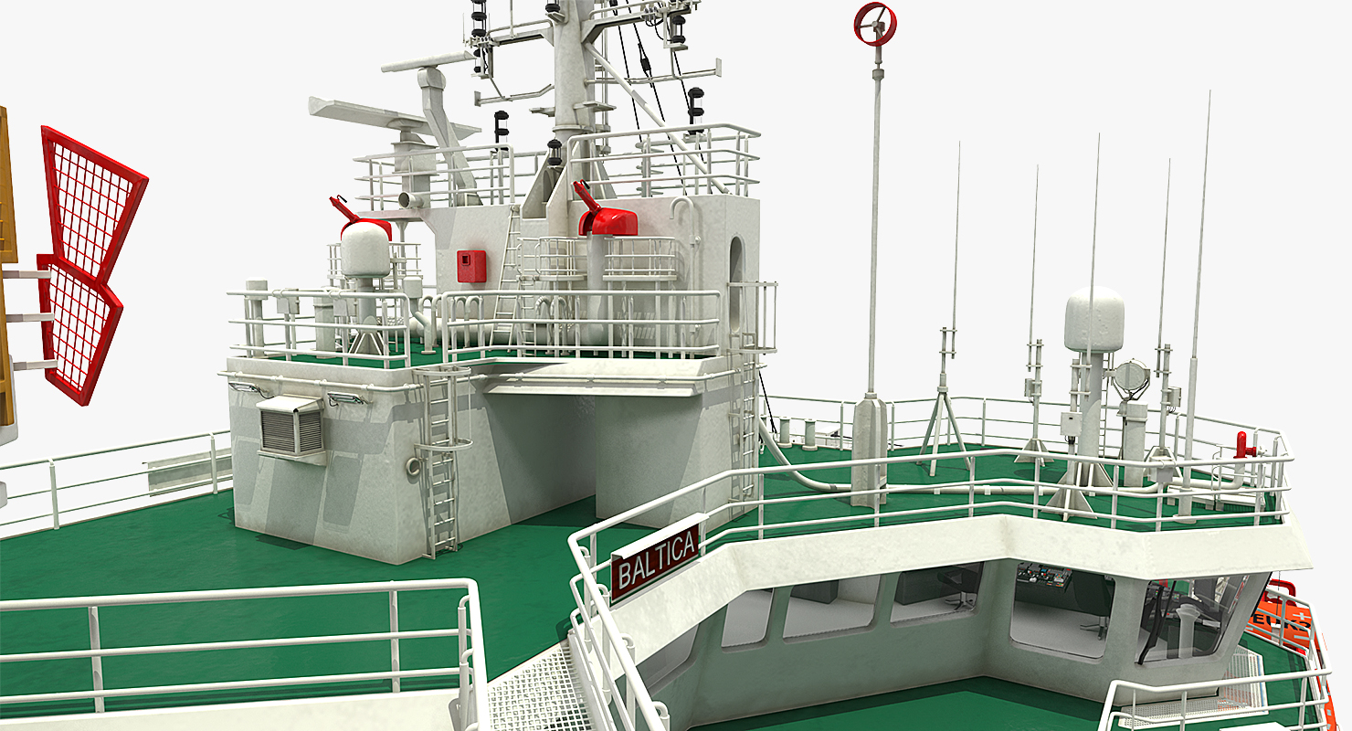 Asymmetric Icebreaker Baltika Oblique 3D
